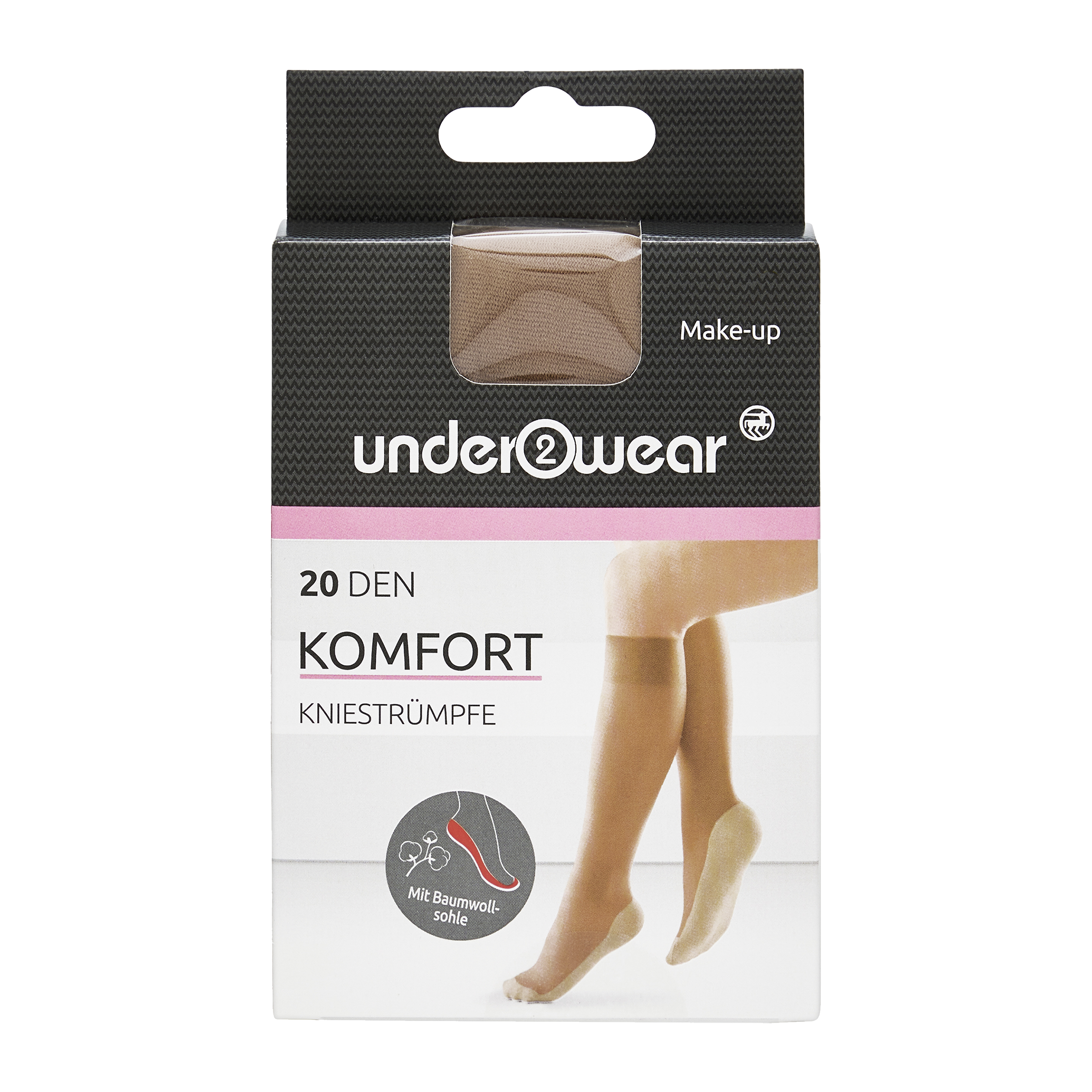 under2wear Podkolenky Komfrot tělové vel. 35/38