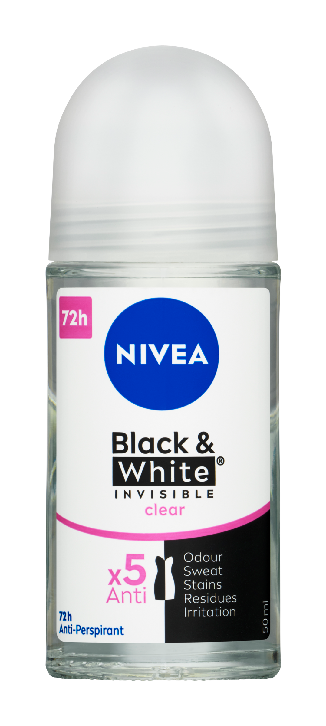 Kuličkový antiperspirant Black & White Invisible Clear