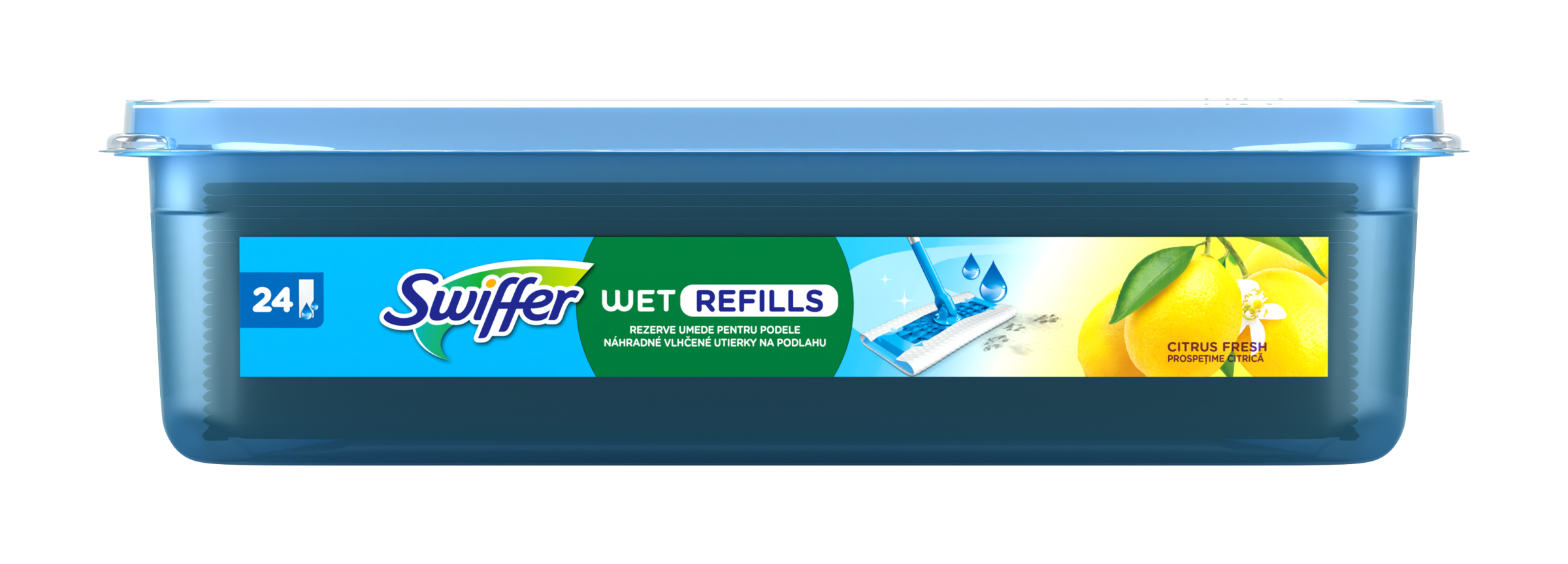 Swiffer Náhradní čisticí hadříky Sweeper Citron 24 ks