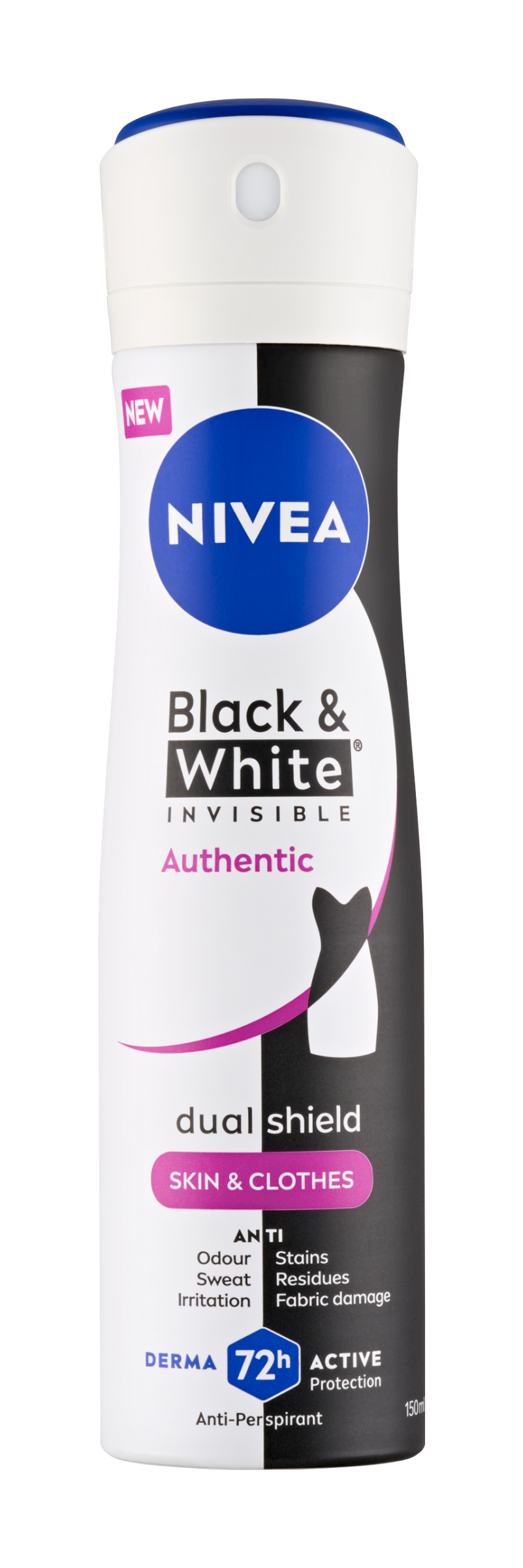 NIVEA Antiperspirant sprej pro ženy Black & White Authentic 150 ml