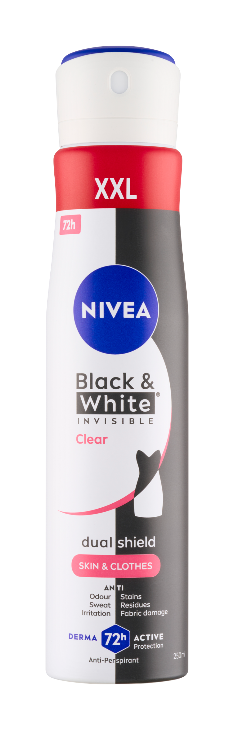 Antiperspirant sprej Black & White Invisible Clear XXL