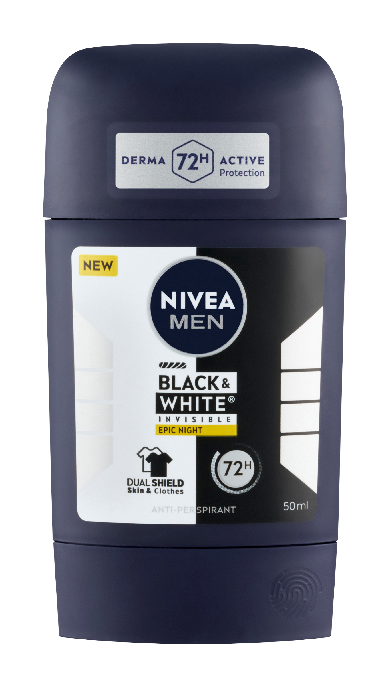 NIVEA Men Antiperspirant tuhý pro muže Black & White Invisible Epic Night 50 ml