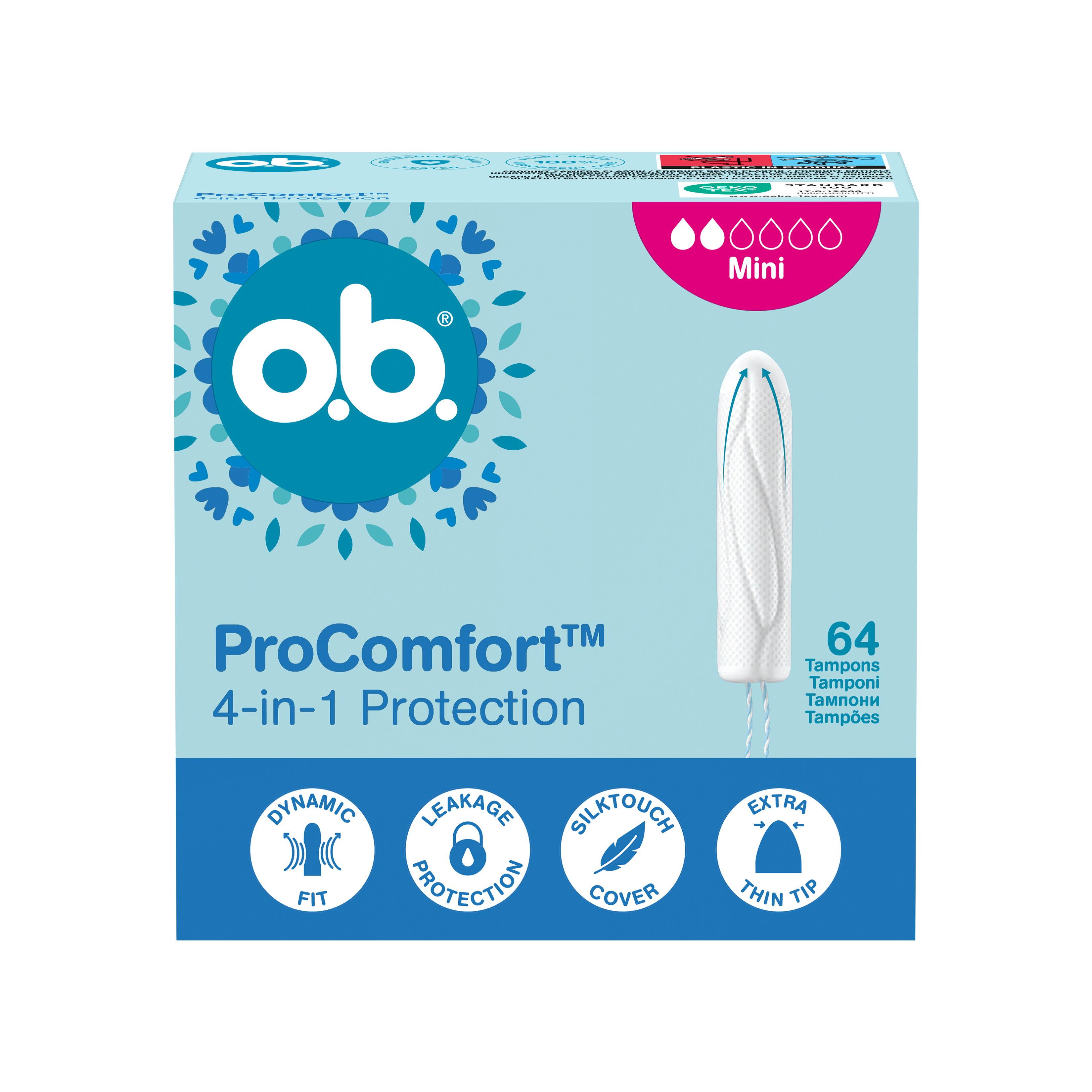 Tampony mini ProComfort 64 ks