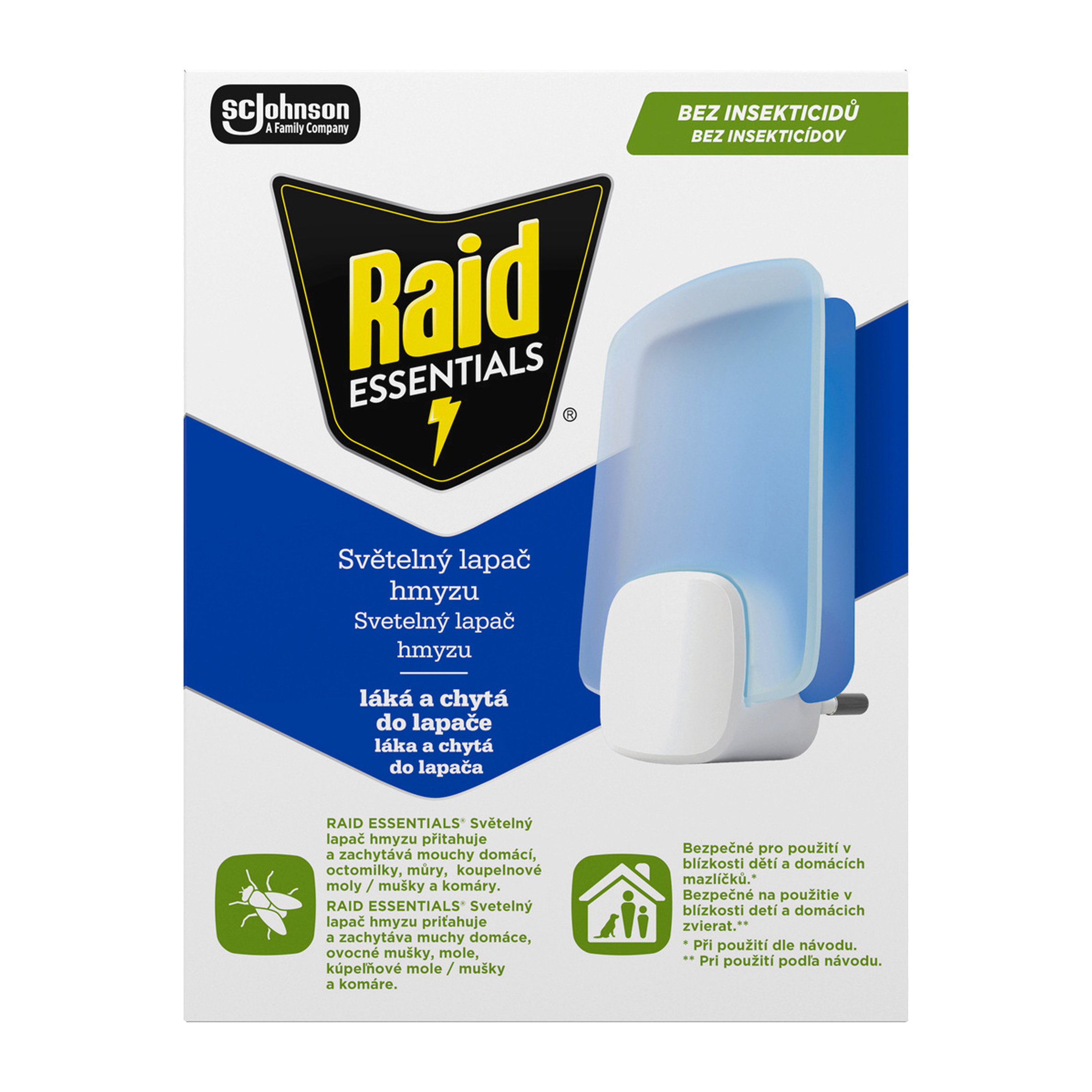 Světelný lapač hmyzu s náplní Essentials