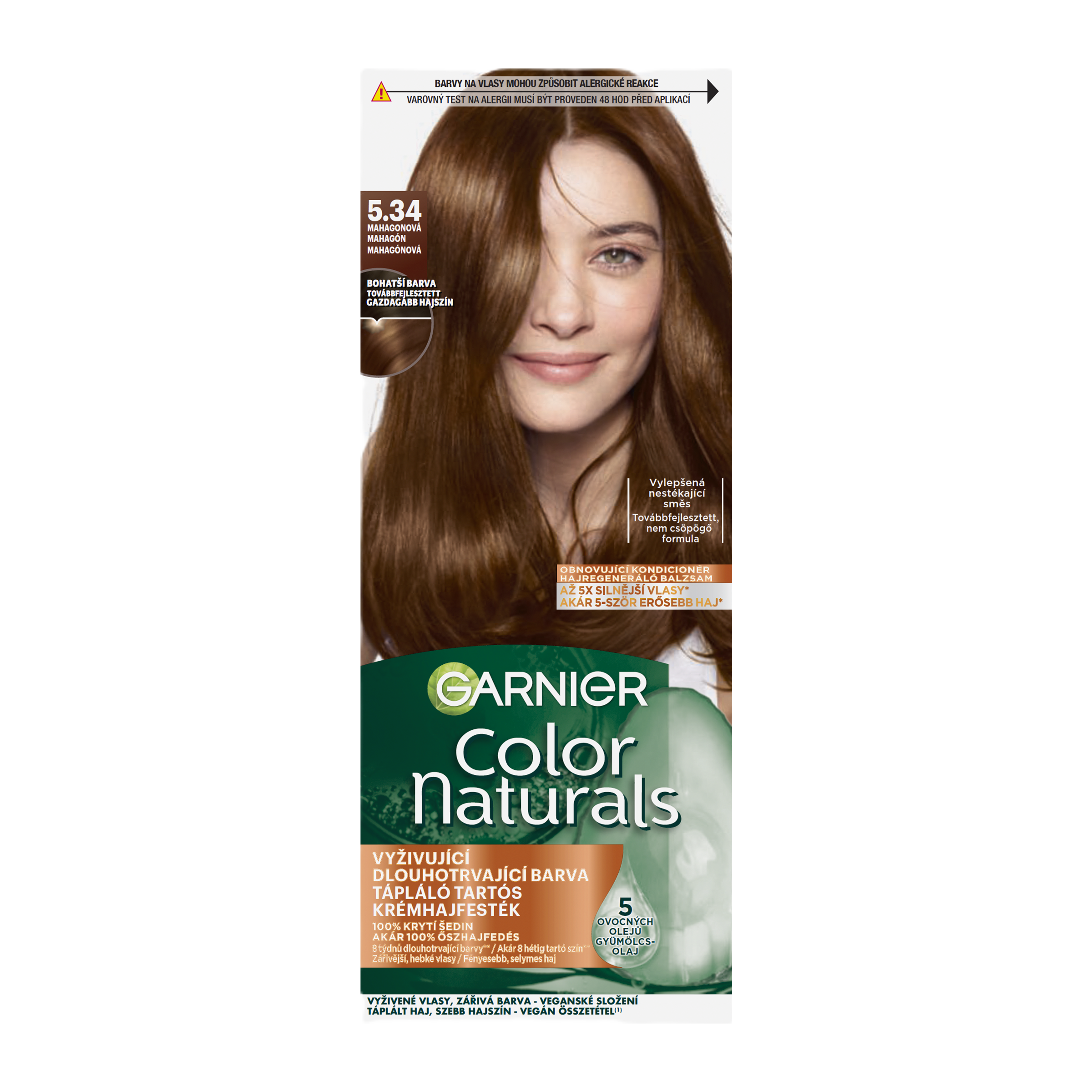 Barva na vlasy Color Naturals 5.34 Mahagonová