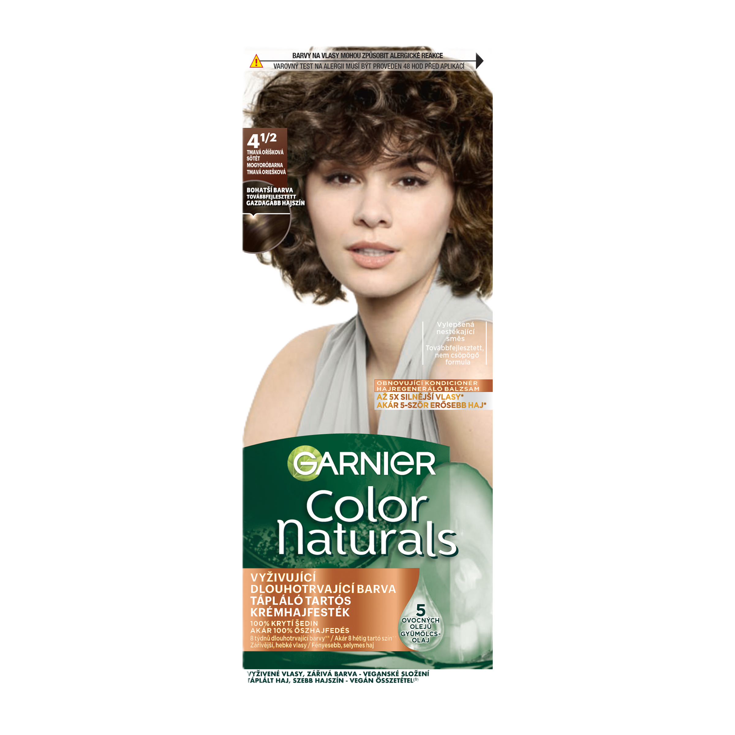 Permanentní barva na vlasy Color Naturals  4 1/2 tmavá oříšková