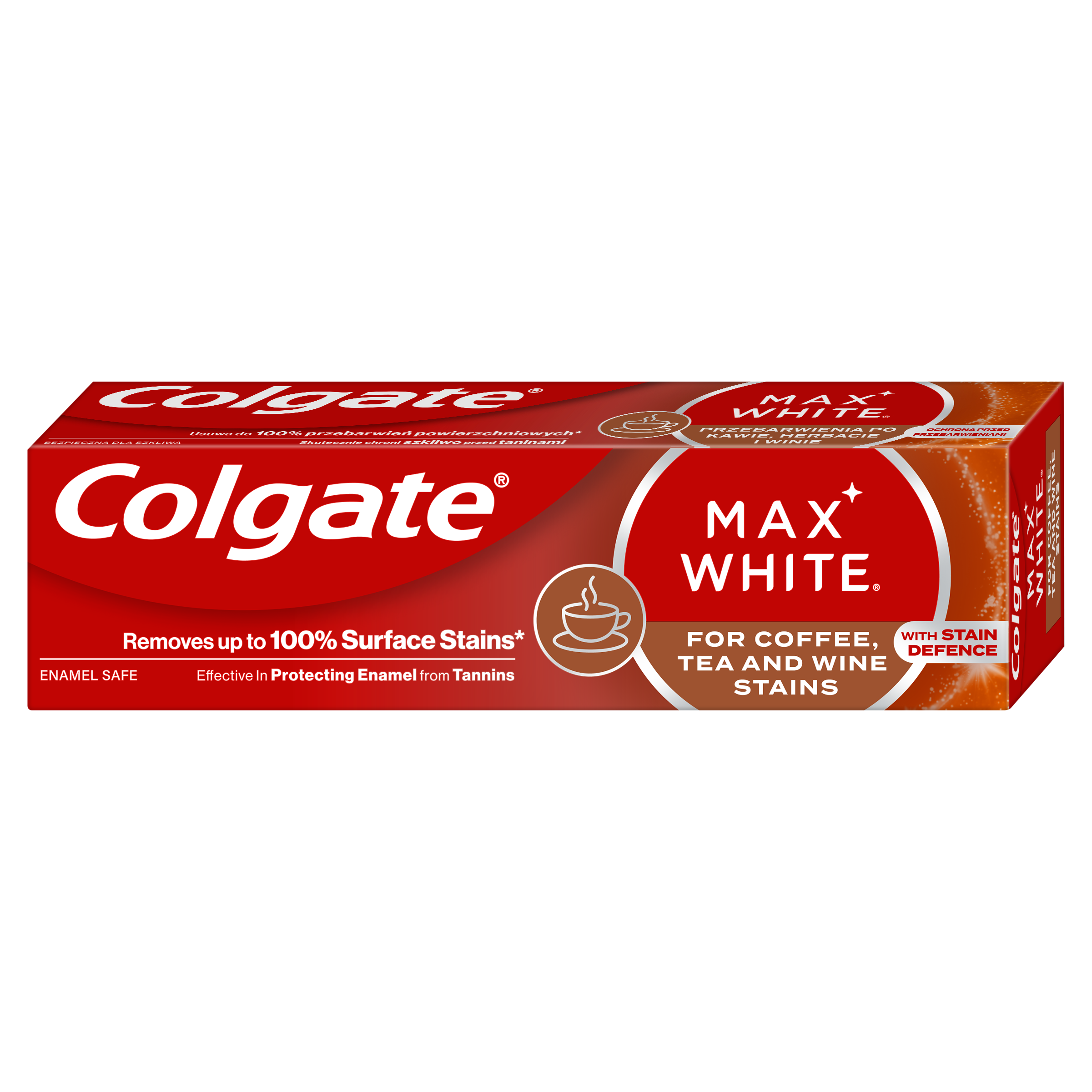 Zubní pasta Max White proti skvrnám od kávy, čaje a vína