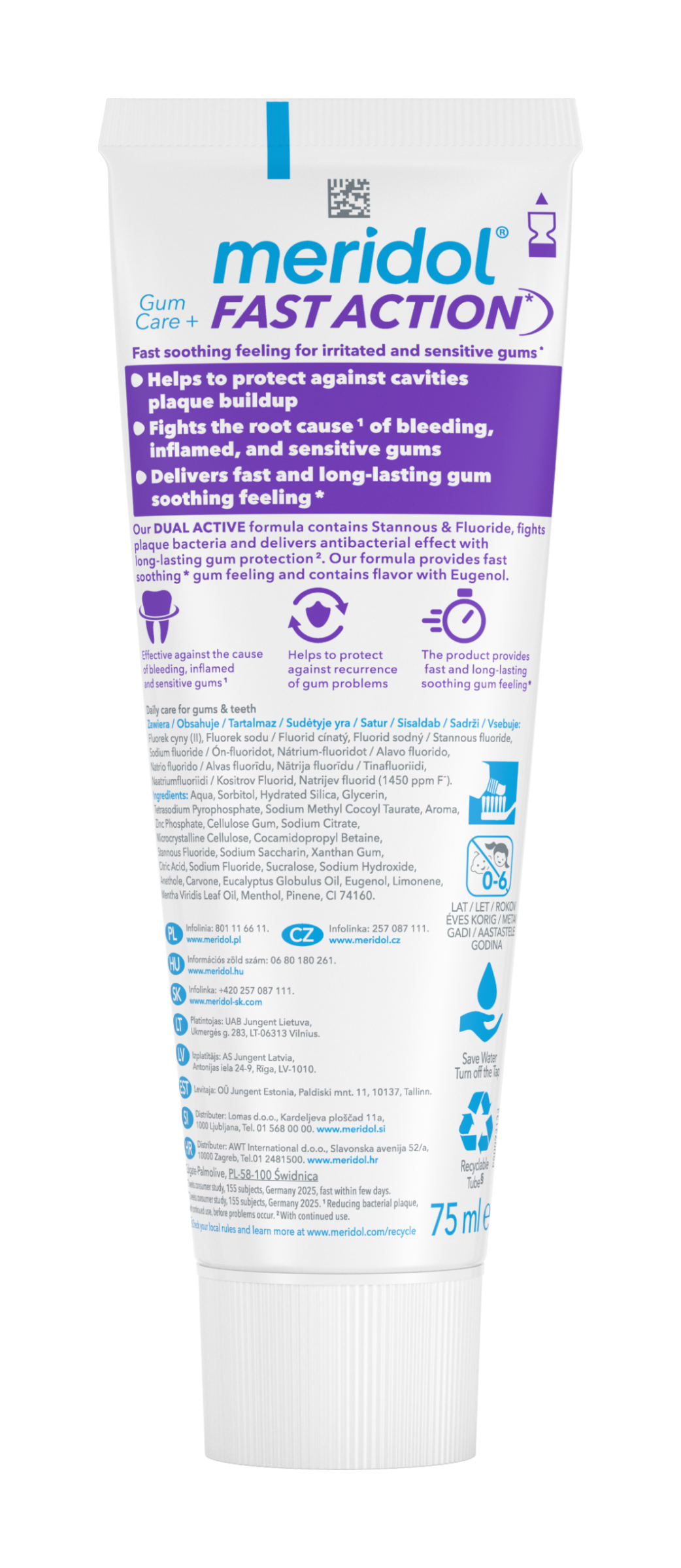 meridol Zubní pasta Fast Action 75 ml