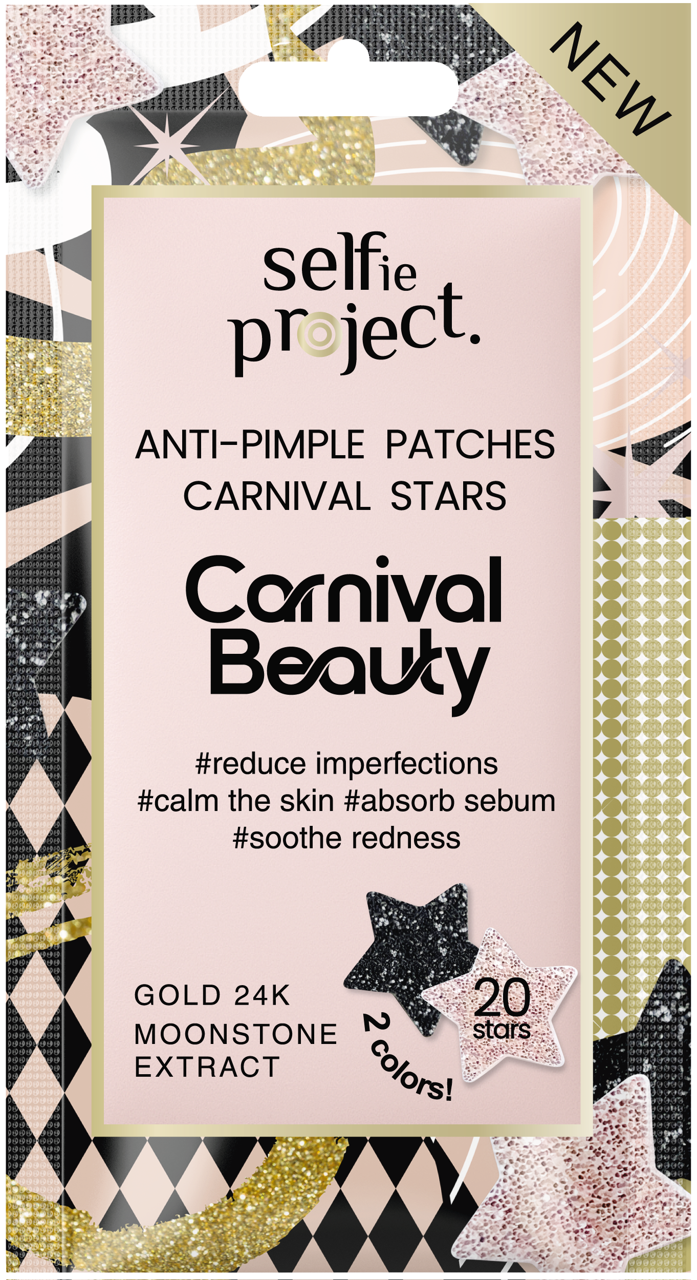 Selfie Project Náplasti na akné Anti-pimple Party beauty 16 ks