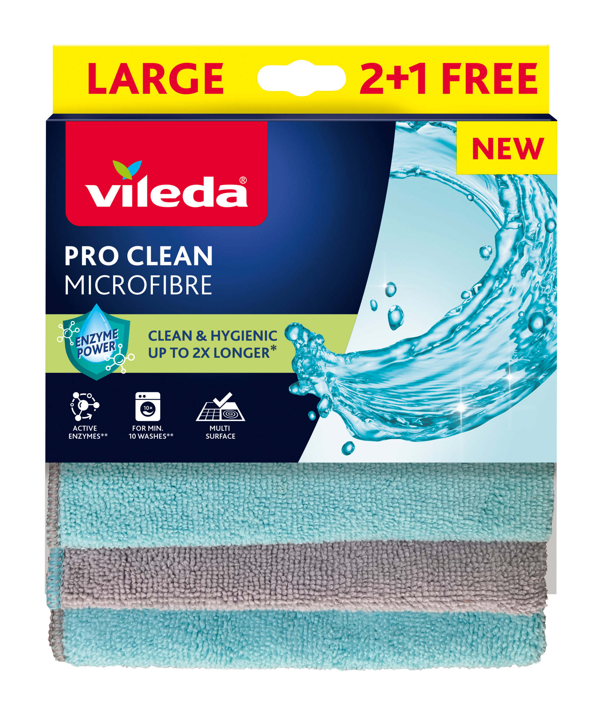 Vileda Univerzální utěrka z mikrovlákna Pro Clean 3 ks