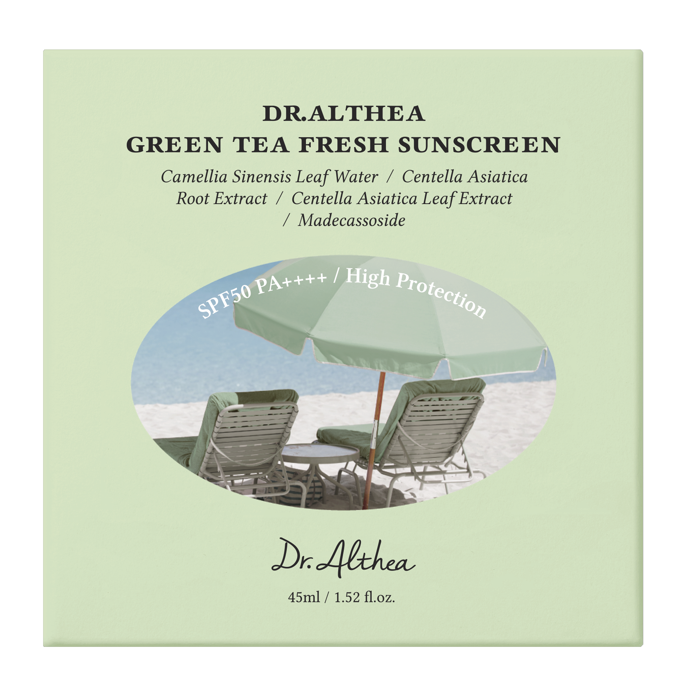 Pleťový krém Green Tea Fresh Sunscreen SPF50