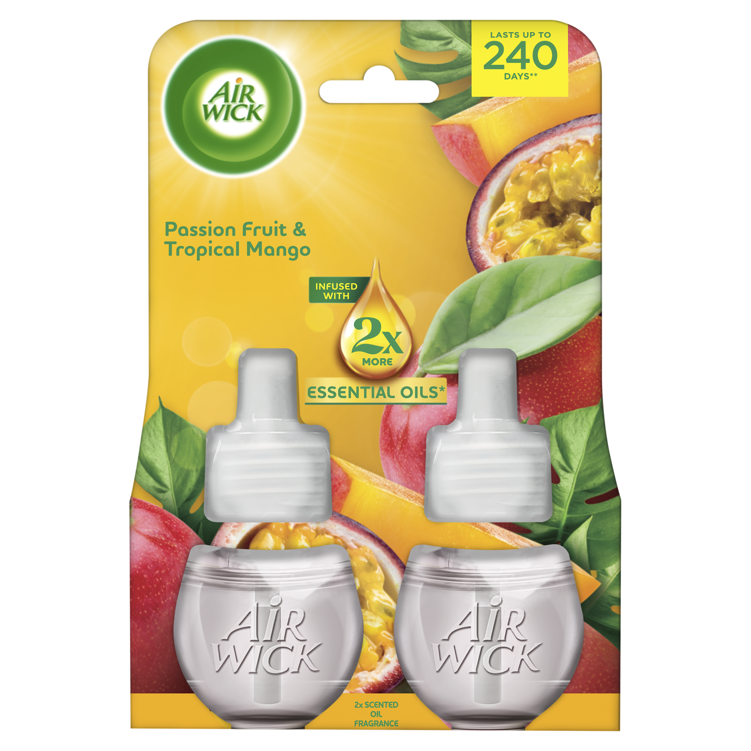 Air Wick Tekutá náplň do elektrického osvěžovače vzduchu Maracuja a tropické mango 2 ks