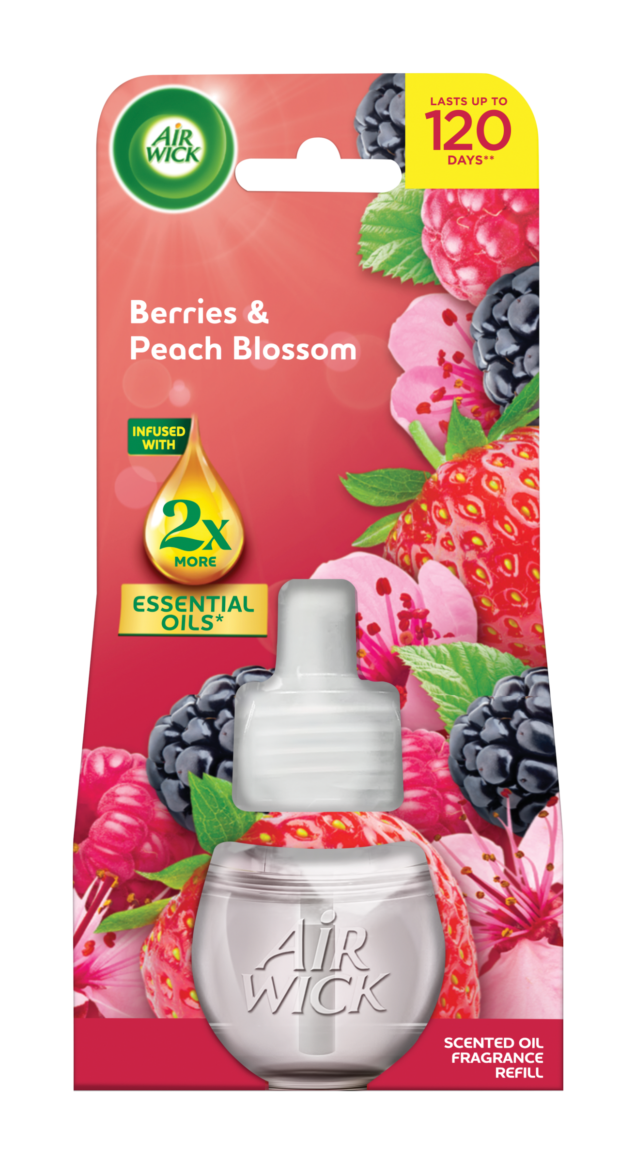 Air Wick Tekutá náplň do elektrického osvěžovače vzduchu Lesní plody a broskvový květ 19 ml