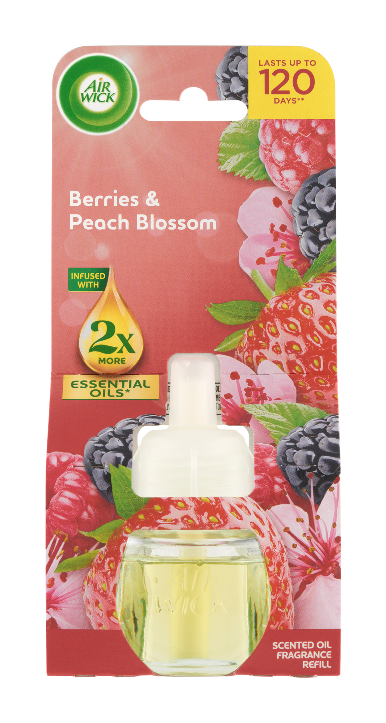 Tekutá náplň do elektrického osvěžovače vzduchu Lesní plody a broskvový květ