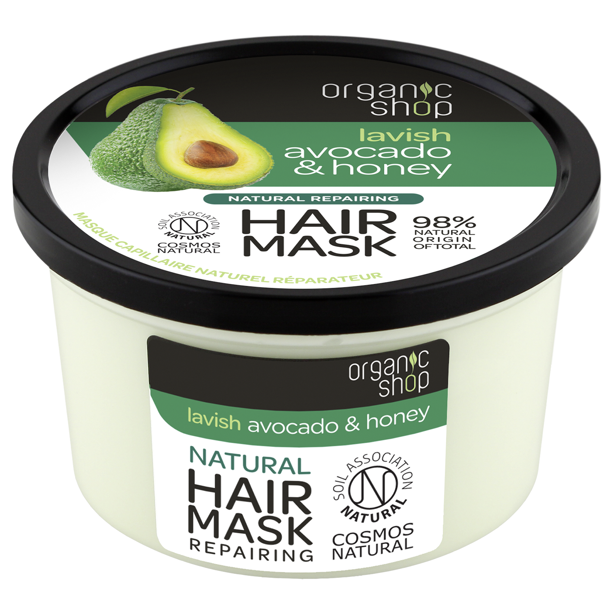 Organic Shop Regenerační vlasová maska Avokádo a med 250 ml