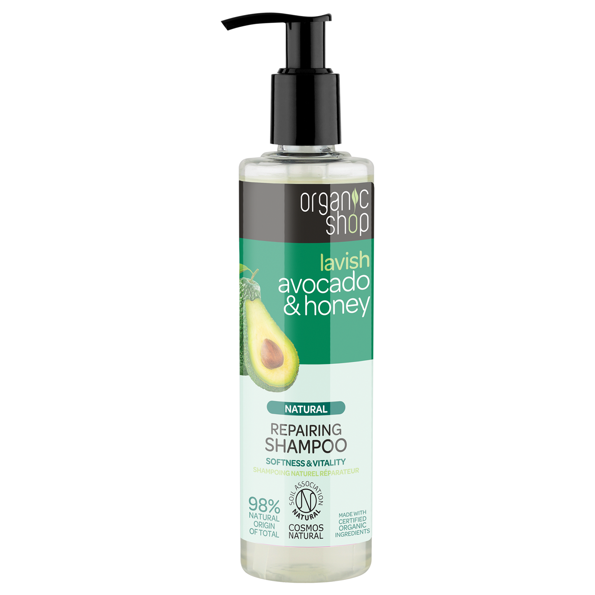 Organic Shop Regenerační šampon Avokádo a med 280 ml