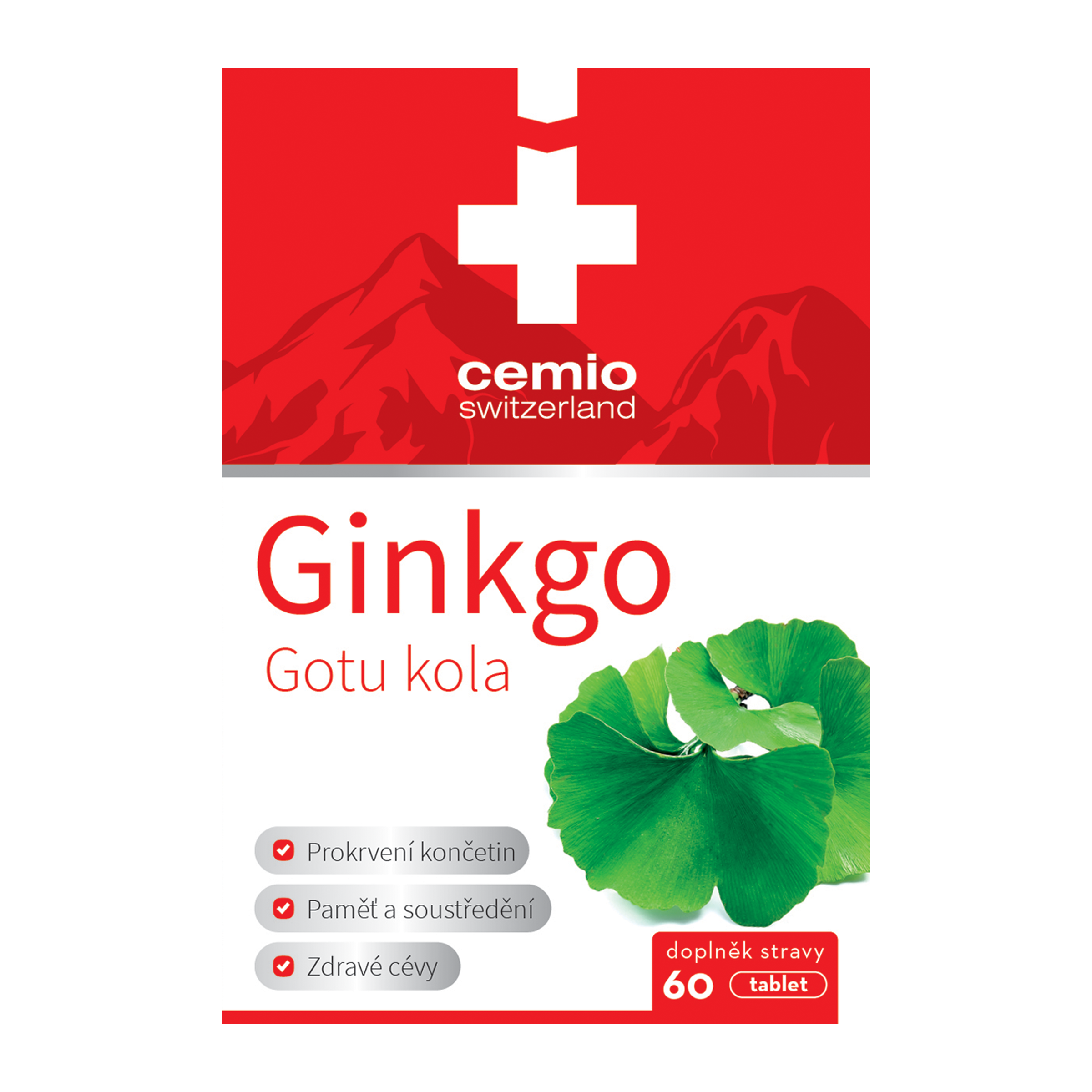 Ginkgo + Gotu kola, doplněk stravy