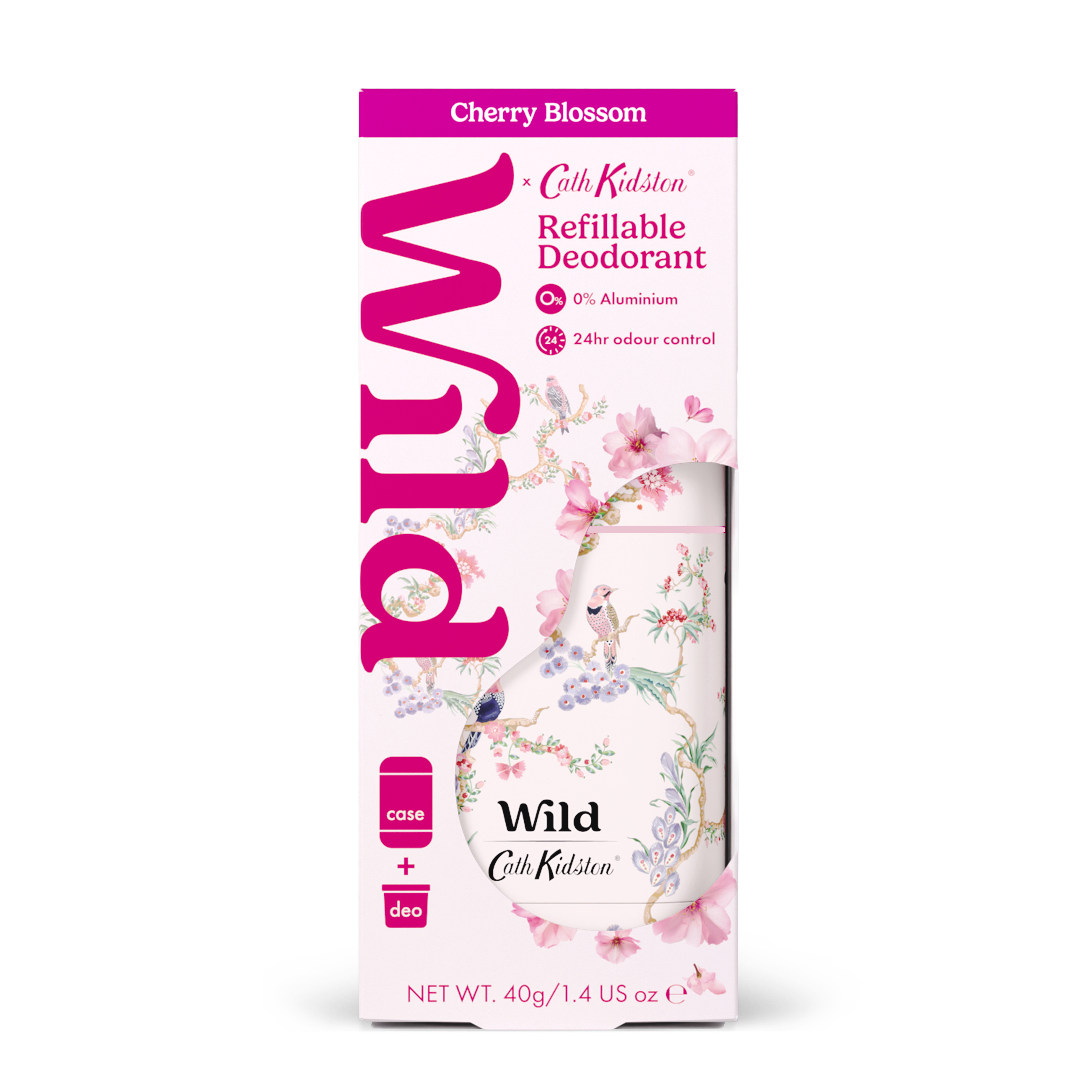 Wild Deodorant tuhý Starter Cath Kidstone Birds & Berries