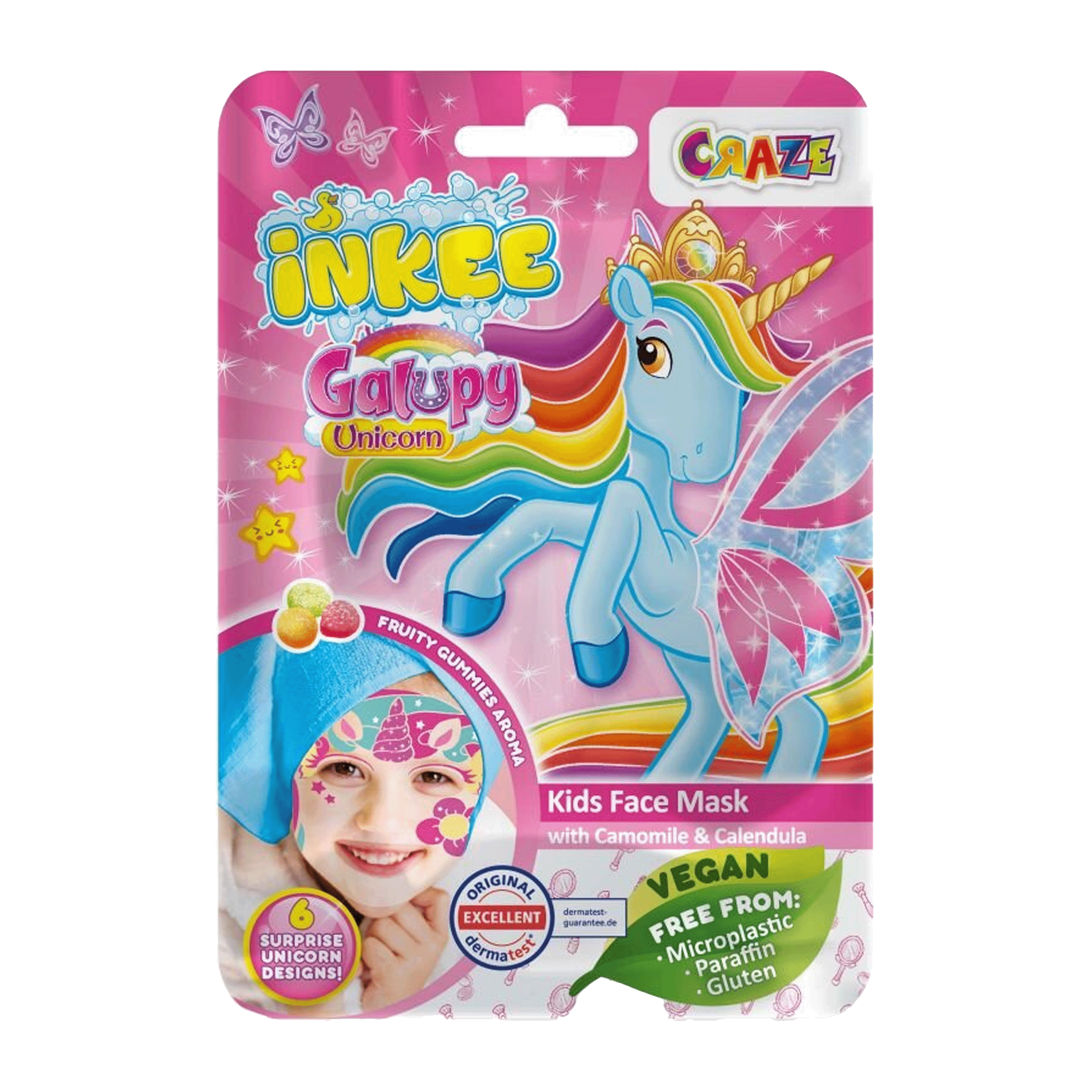 Dětská pleťová maska Galupy Unicorn