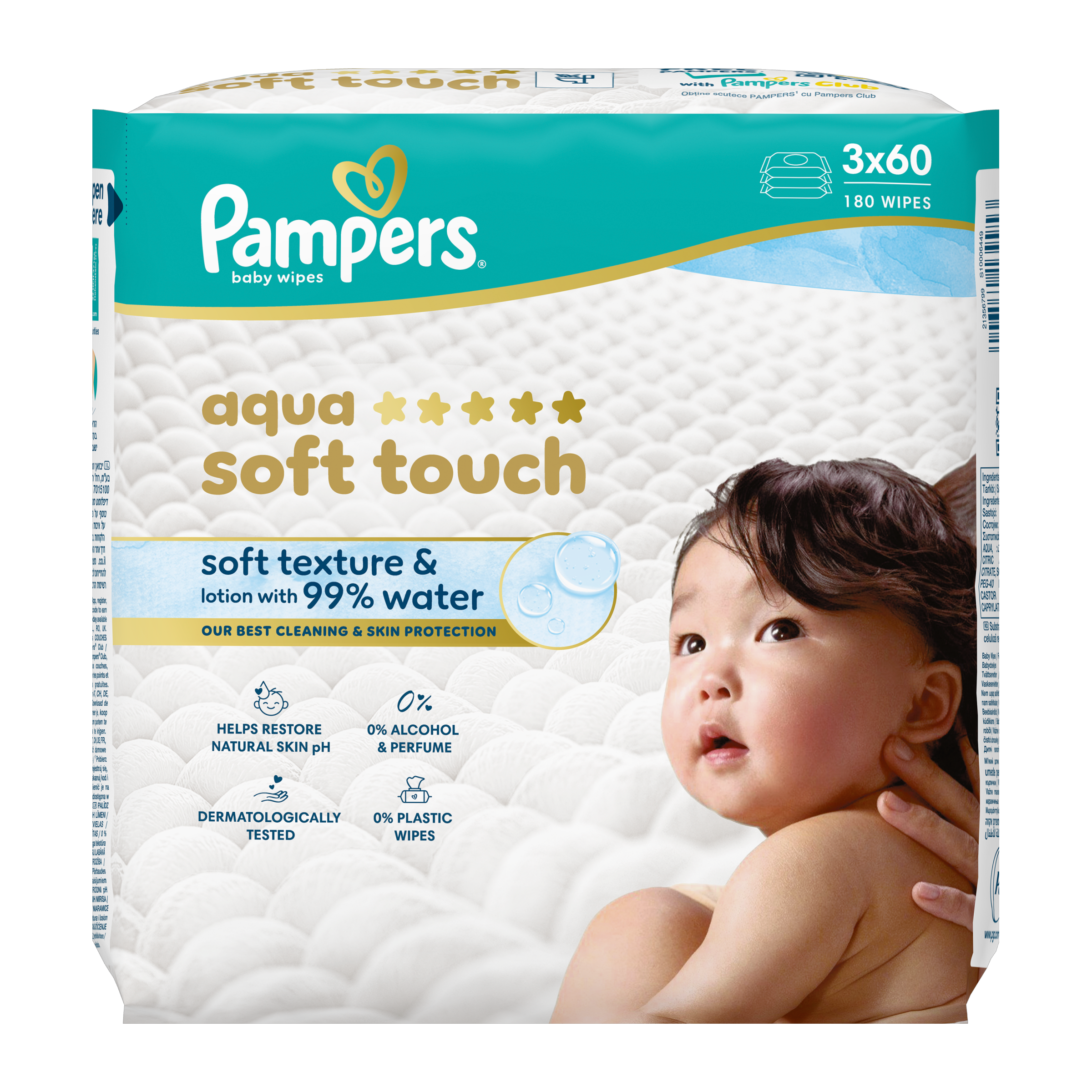 Dětské čisticí ubrousky Aqua Soft Touch