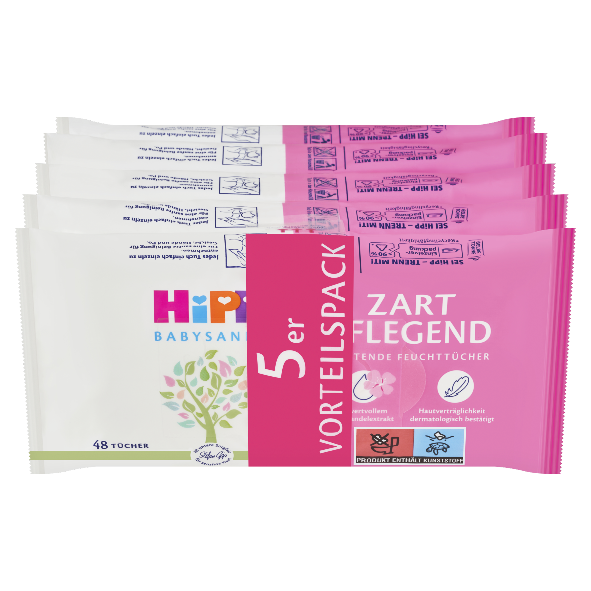 Čisticí vlhčené ubrousky Babysanft 5pack