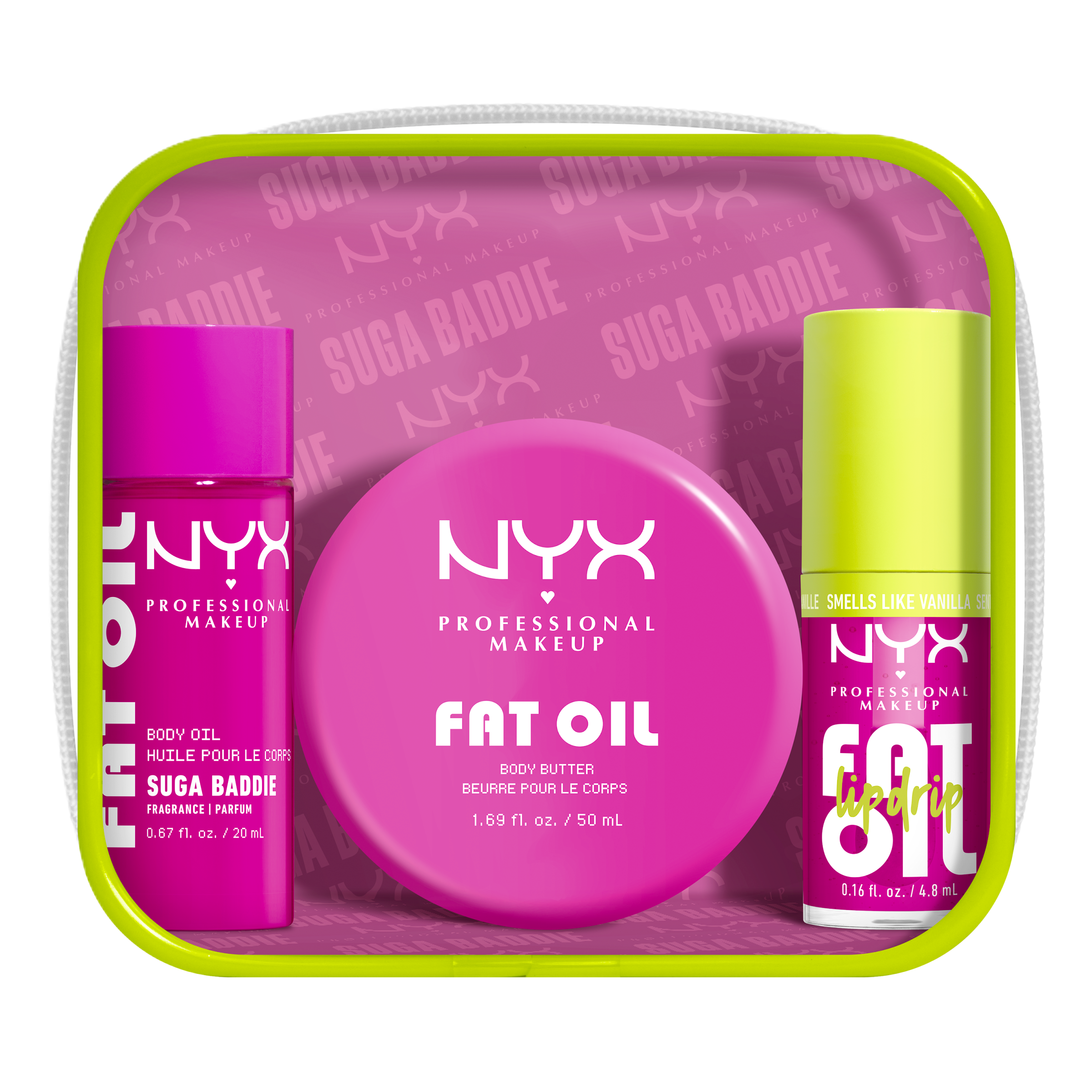 Sada na rty a tělo Fat Oil Suga Baddie