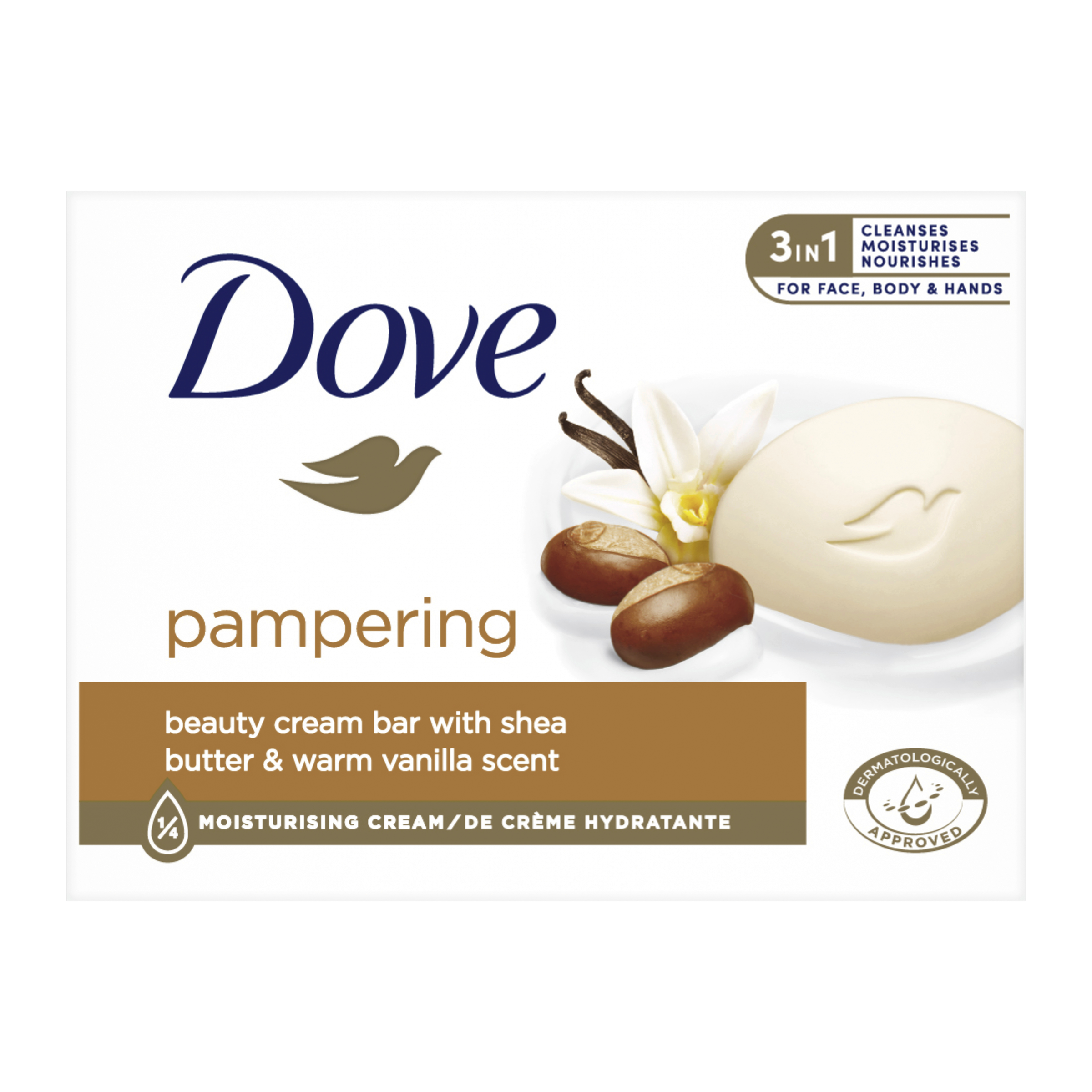 DOVE Pampering Bambucké máslo a vanilka Krémová tableta 90 g