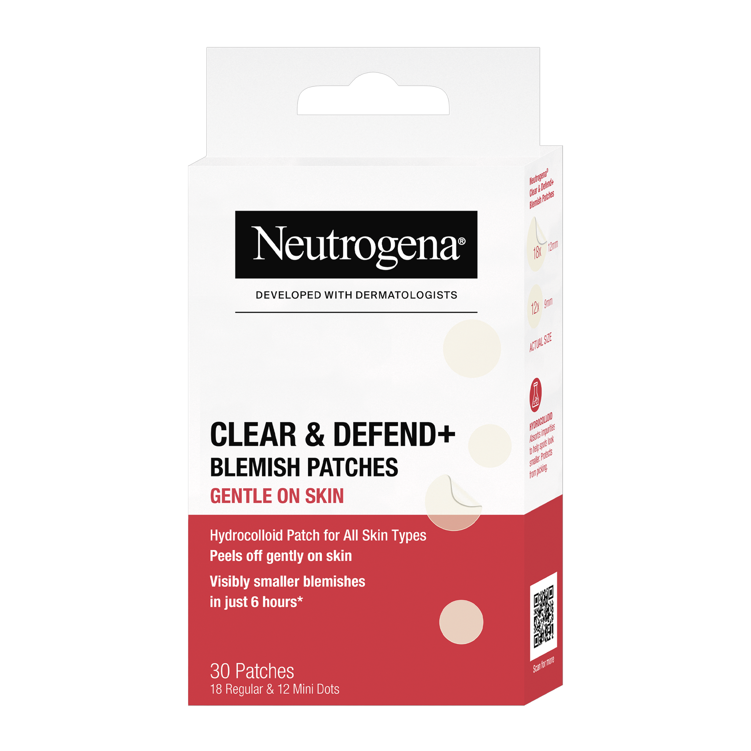 Neutrogena Náplasti na nedokonalosti Clear & Defend+ 30 ks