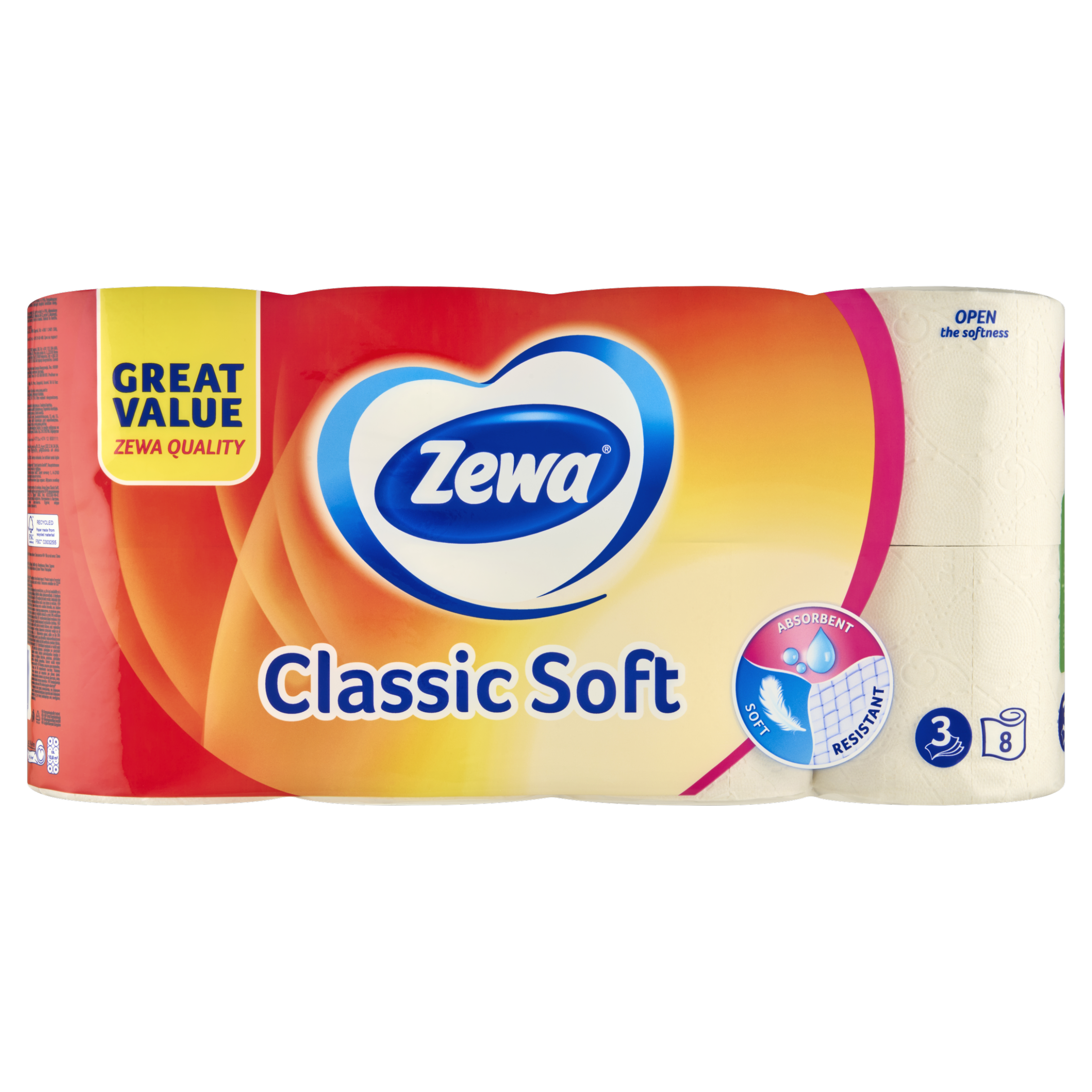 Toaletní papír 3 vrstvý Classic Soft 