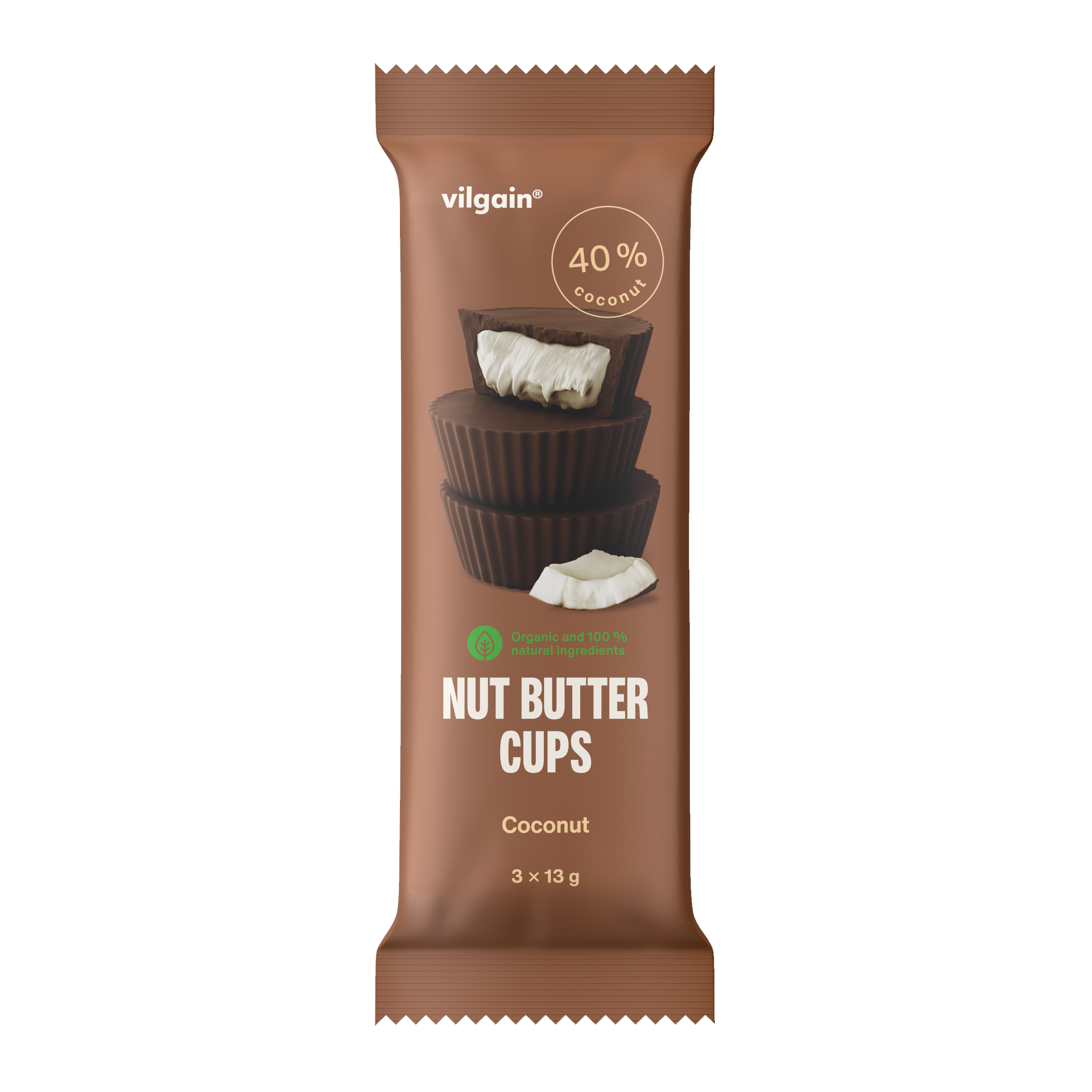 Nut Butter Cups BIO kokos 3 x 13 g