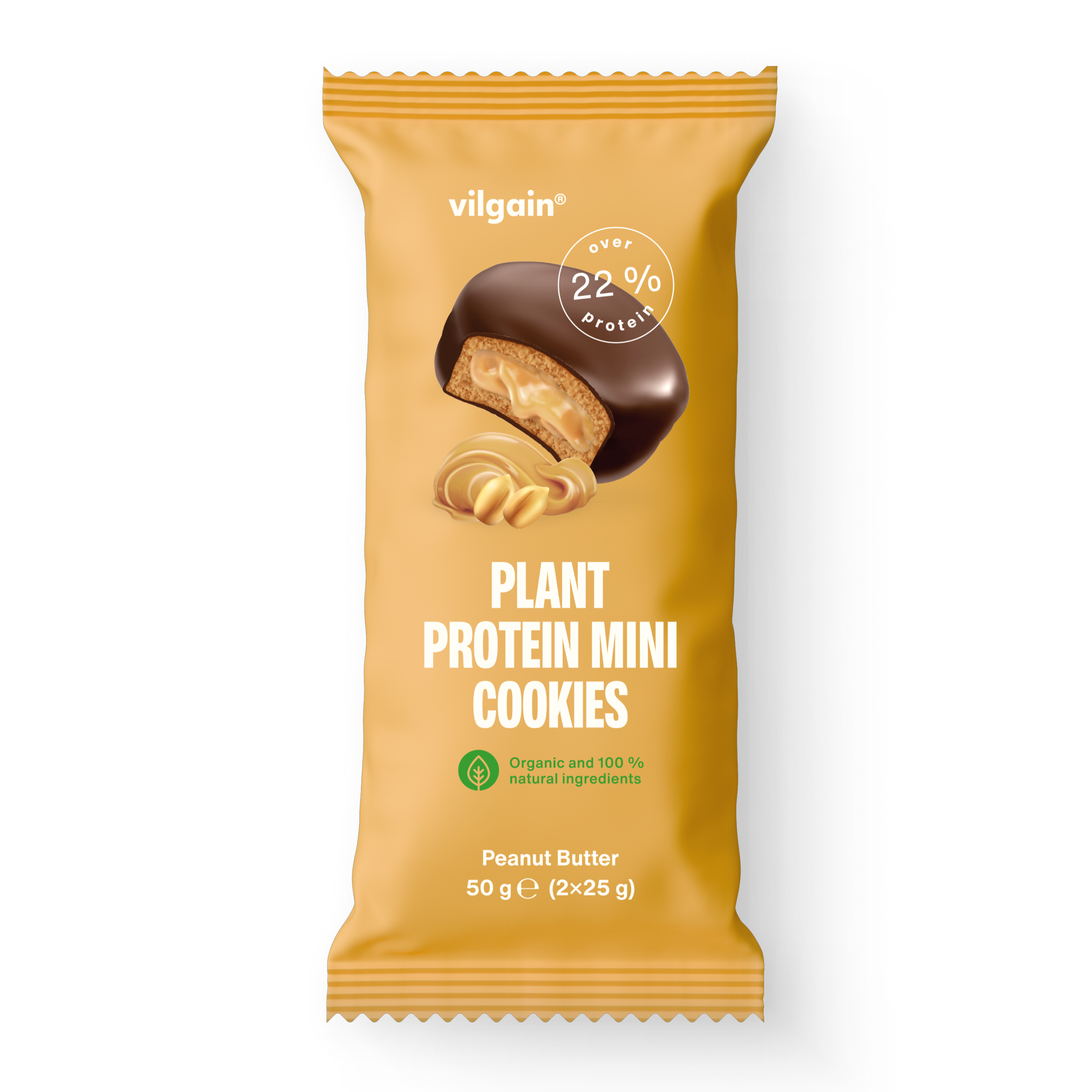 BIO Mini cookies Plant protein Arašídové máslo 2x 25 g