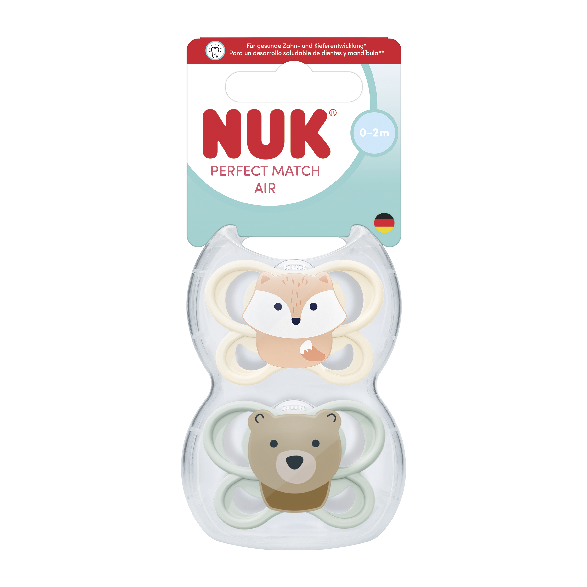 Dudlík Perfect Match Air 0-2m 2 ks