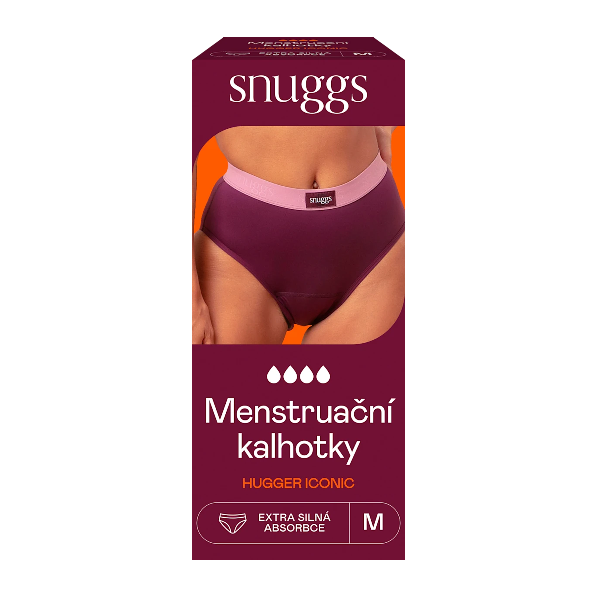 Menstruační kalhotky Hugger Iconic Burgundy