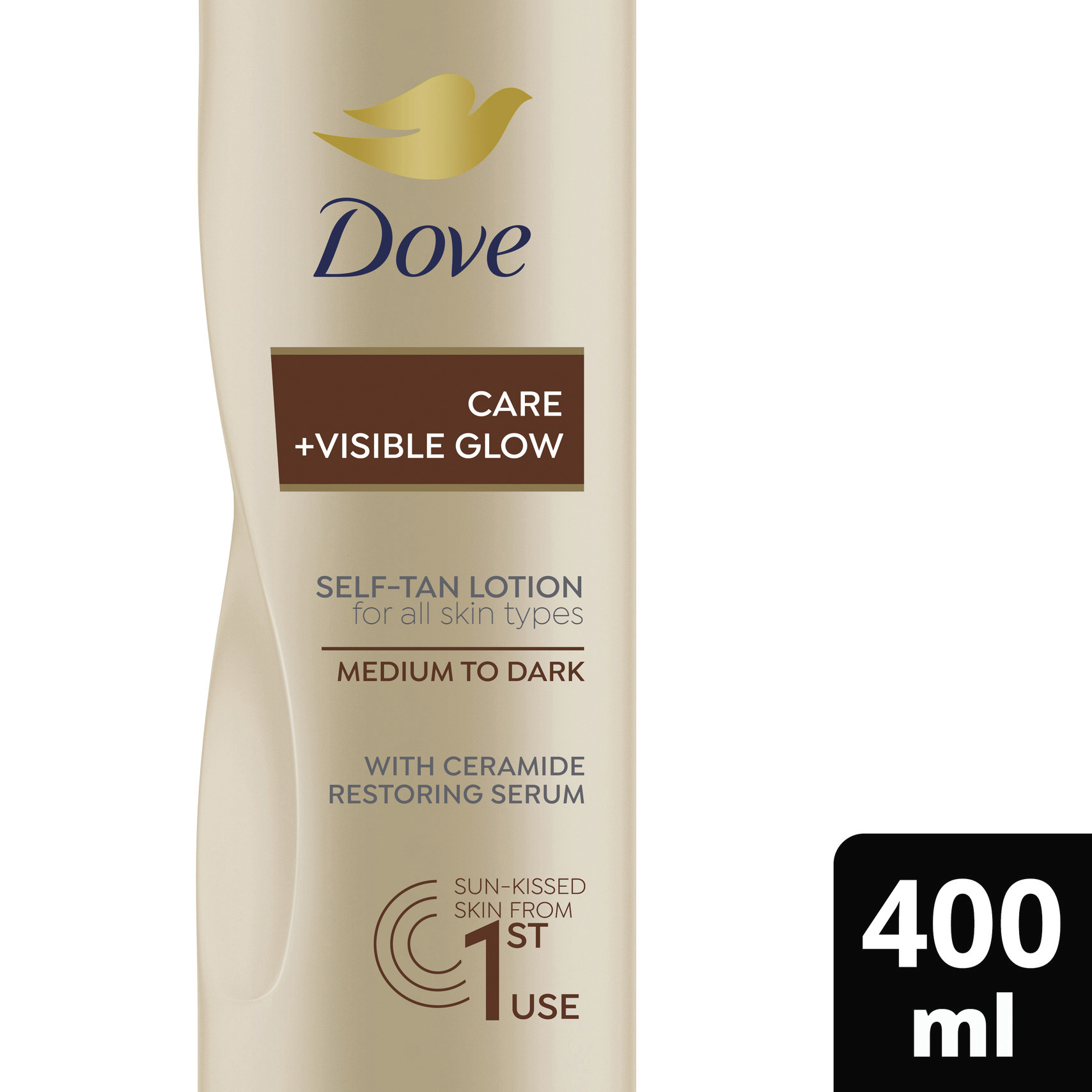 Dove Samoopalovací mléko Care&Glow Medium to Dark 400 ml