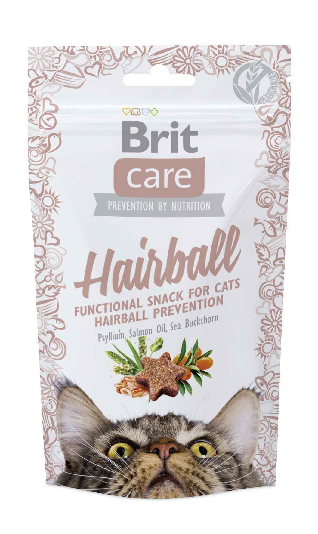Brit Pamlsky pro kočky Hairball