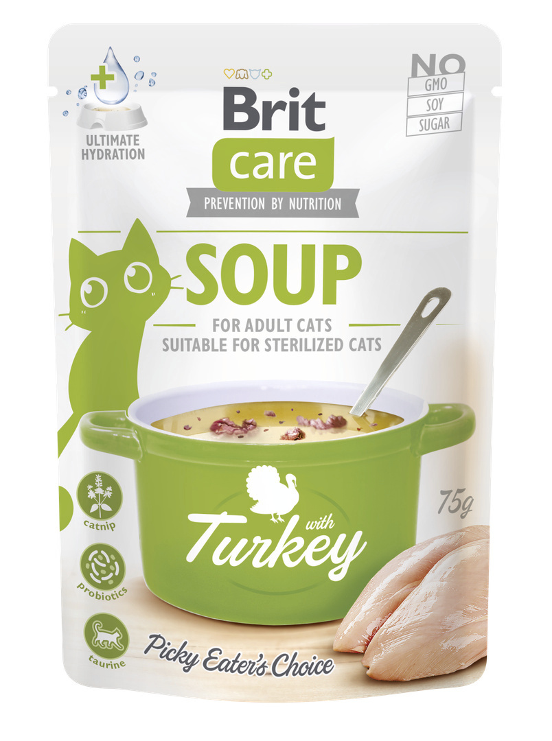 Brit Polévka pro kočky s krůtou
