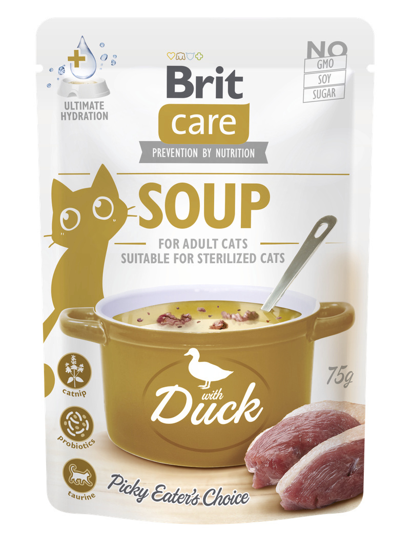 Brit Polévka pro kočky s kachnou