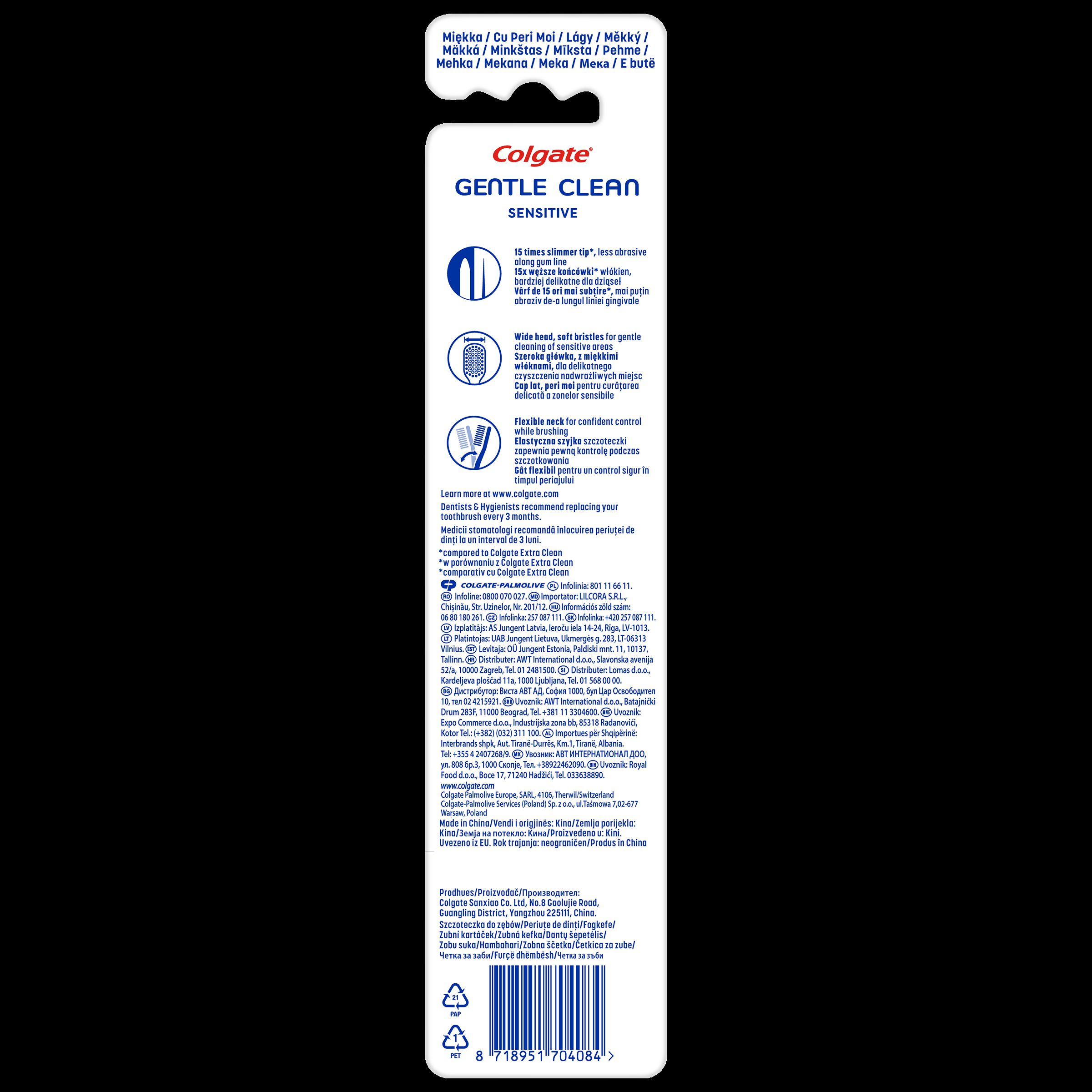 Colgate Zubní kartáčky Gentle Clean Sensitive Soft 2 ks 2 ks