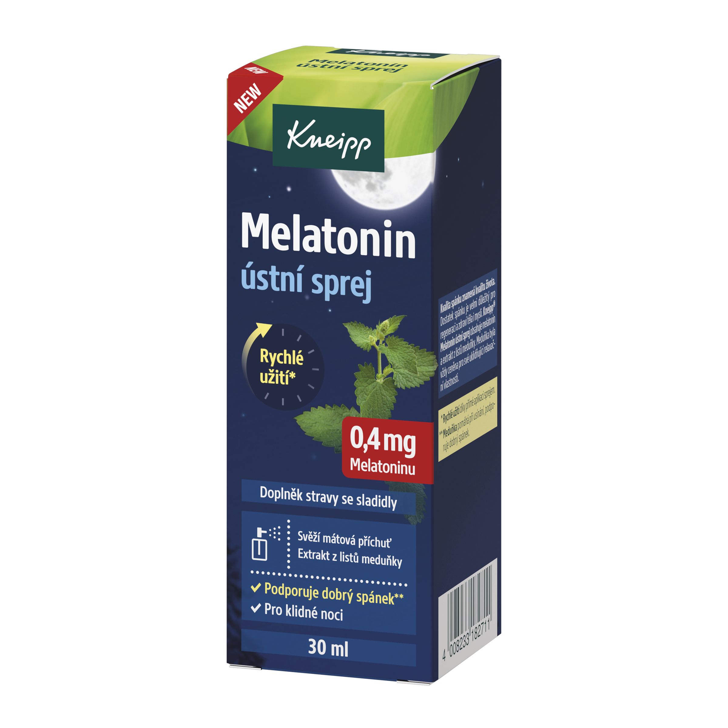Melatonin ústní sprej, doplněk stravy