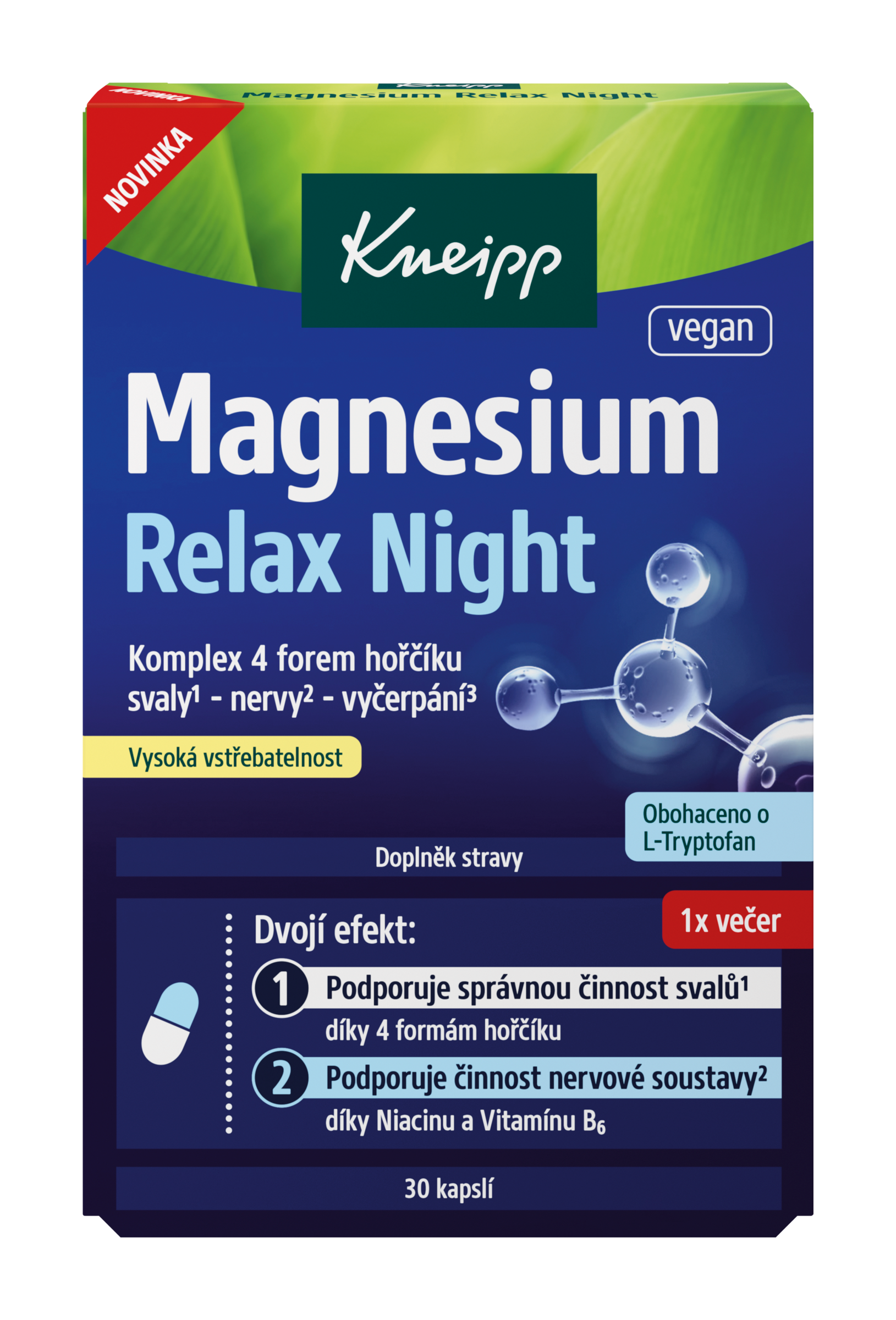 Kneipp Magnesium Relax Night, doplněk stravy 40 ks