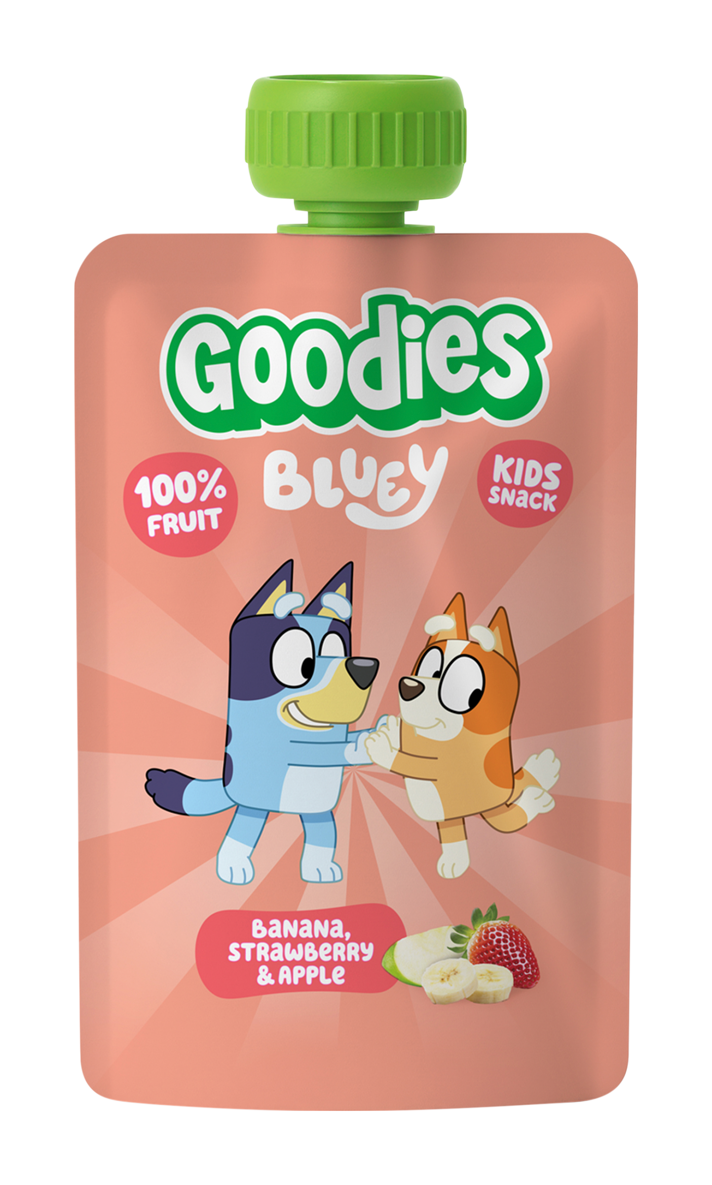Goodies Ovocná kapsička Bluey Banán, jahoda a jablko