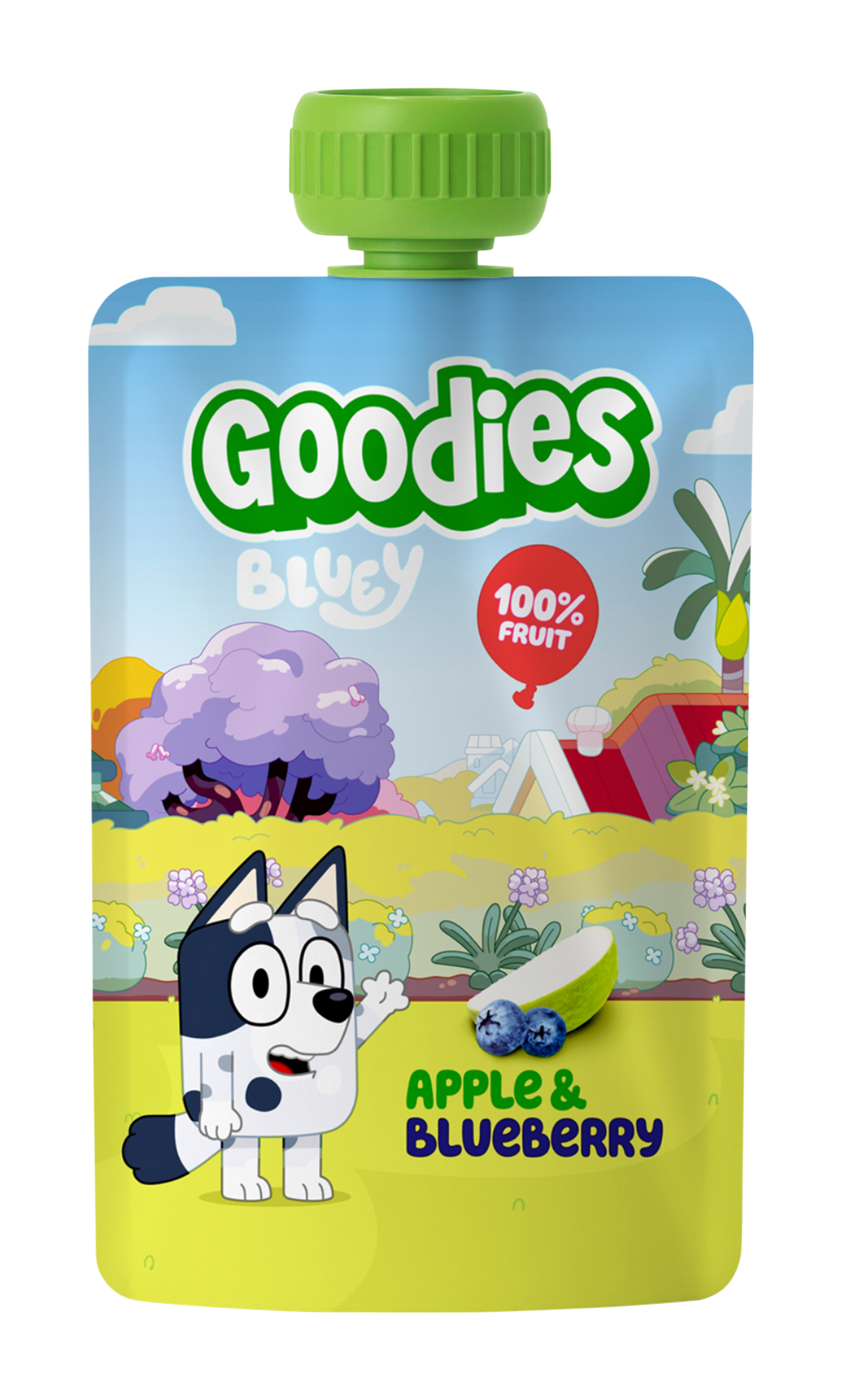 Goodies Ovocná kapsička Bluey Jablko a borůvka