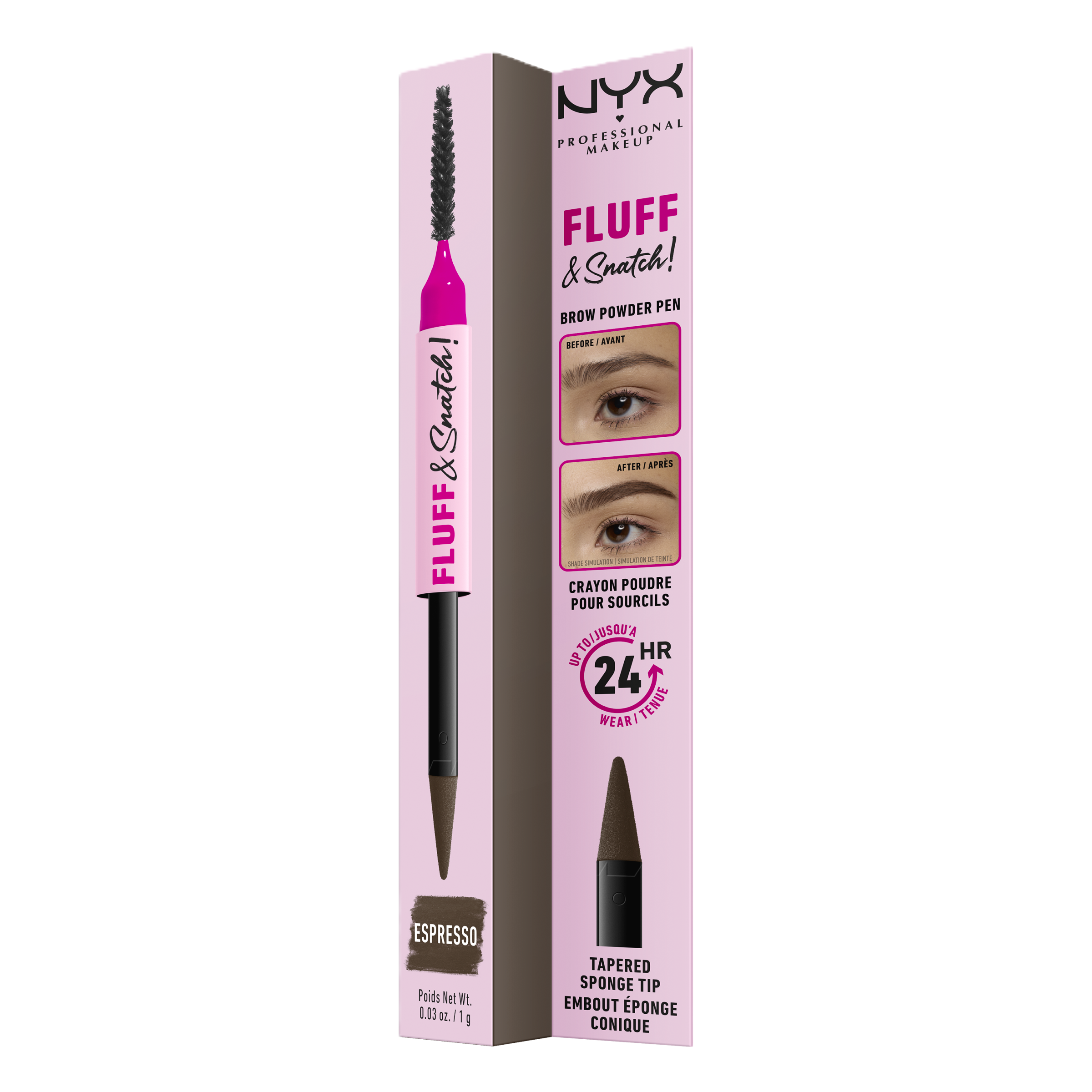 NYX Professional Makeup Tužka na obočí Fluff & Snatch! Espresso