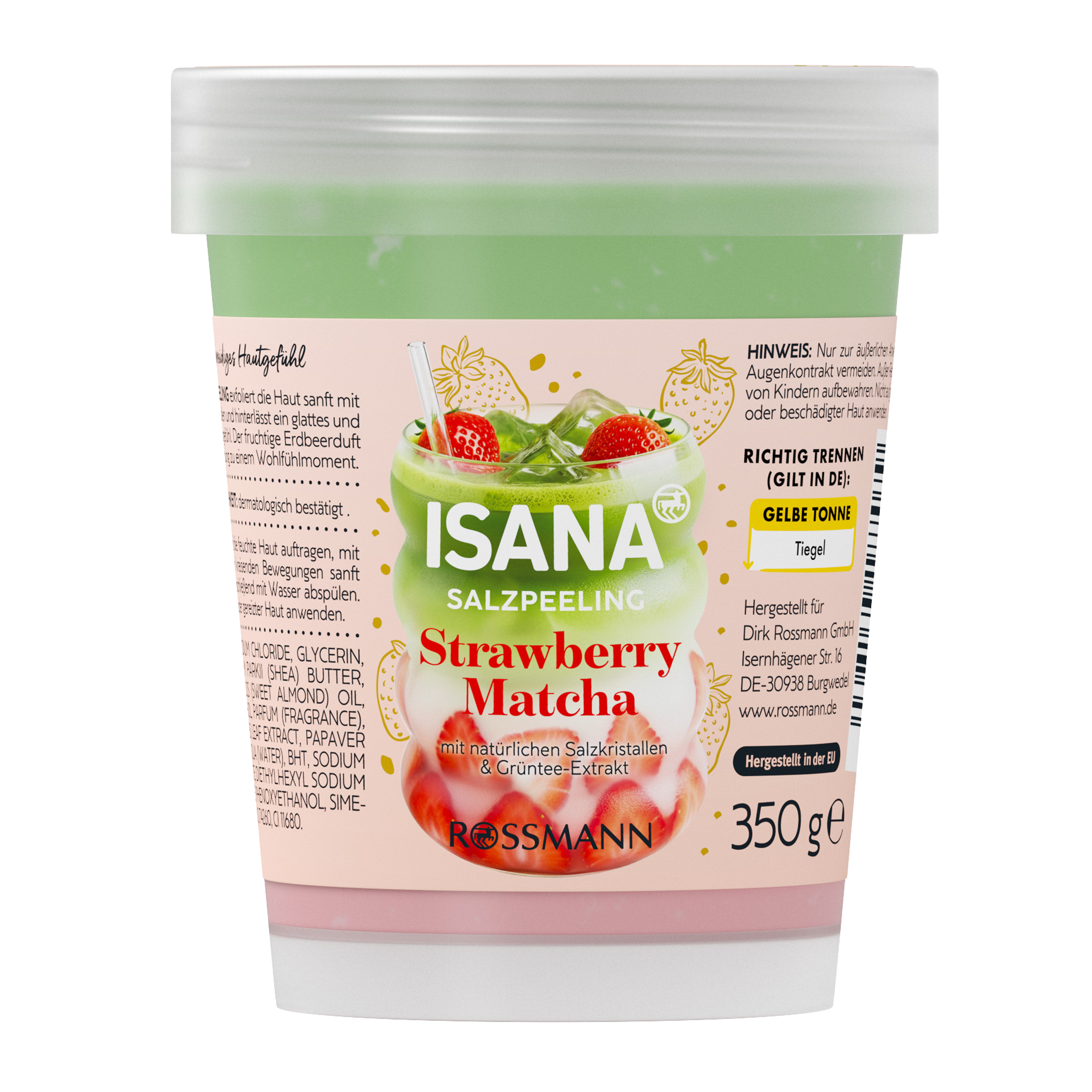 Tělový solný peeling Strawberry Matcha Latte