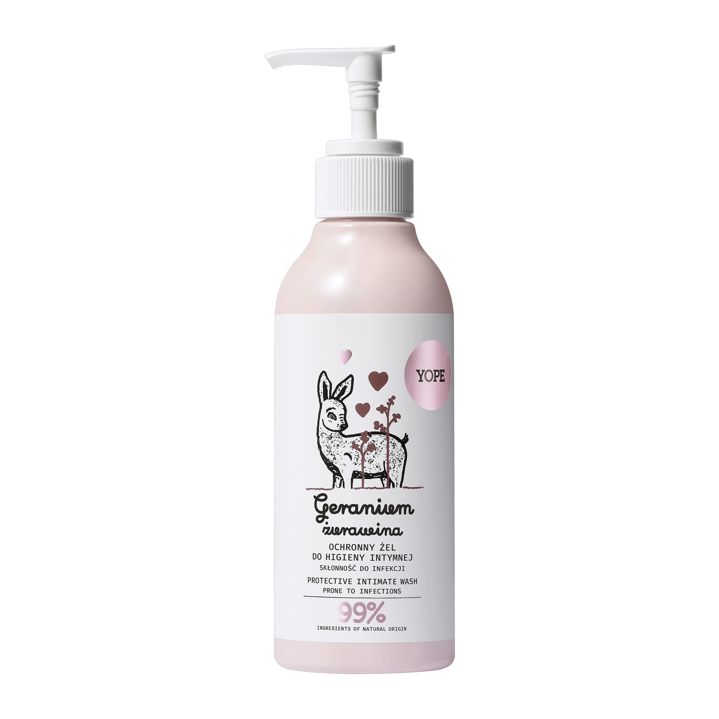 YOPE Intimní gel Geranium & Cranberry 300 ml