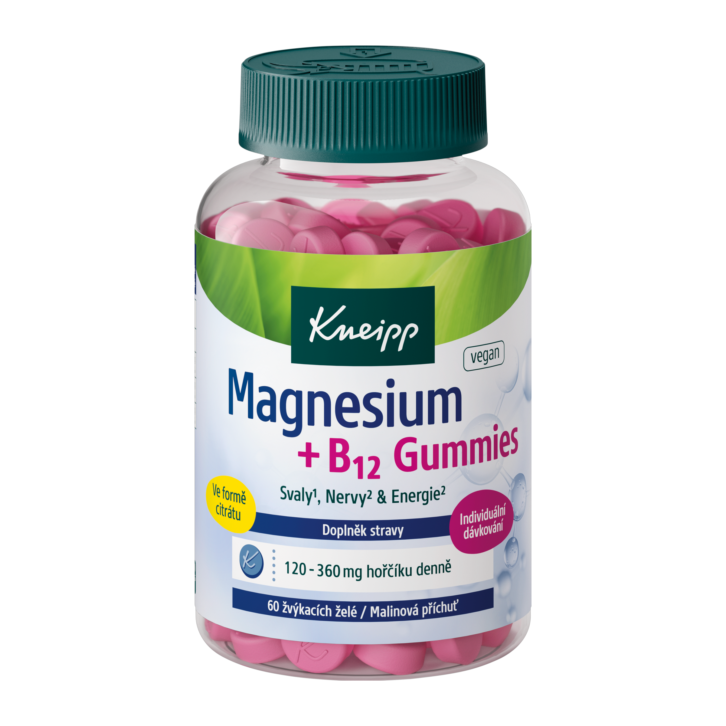 Magnesium + B12 Gummies, doplněk stravy