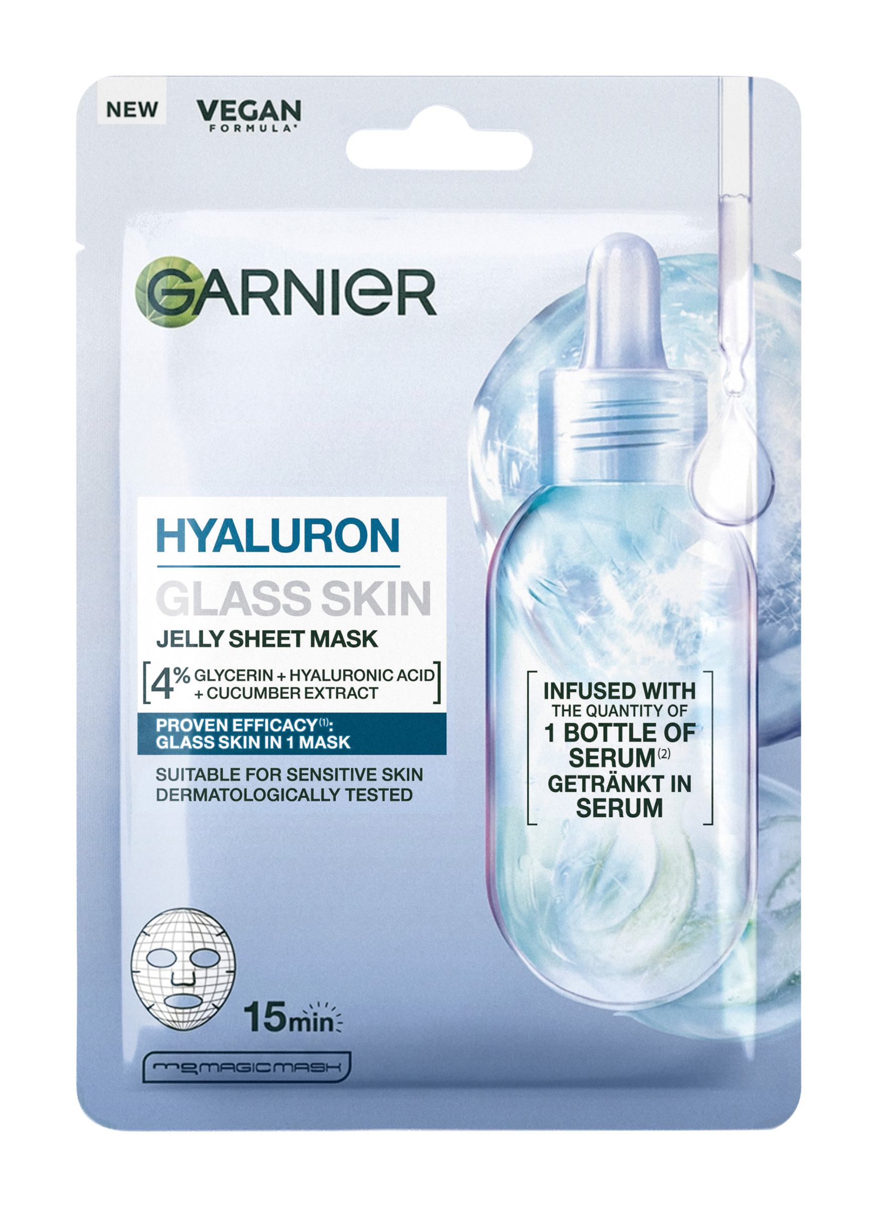 Garnier Hydratační pleťová maska Glass Skin