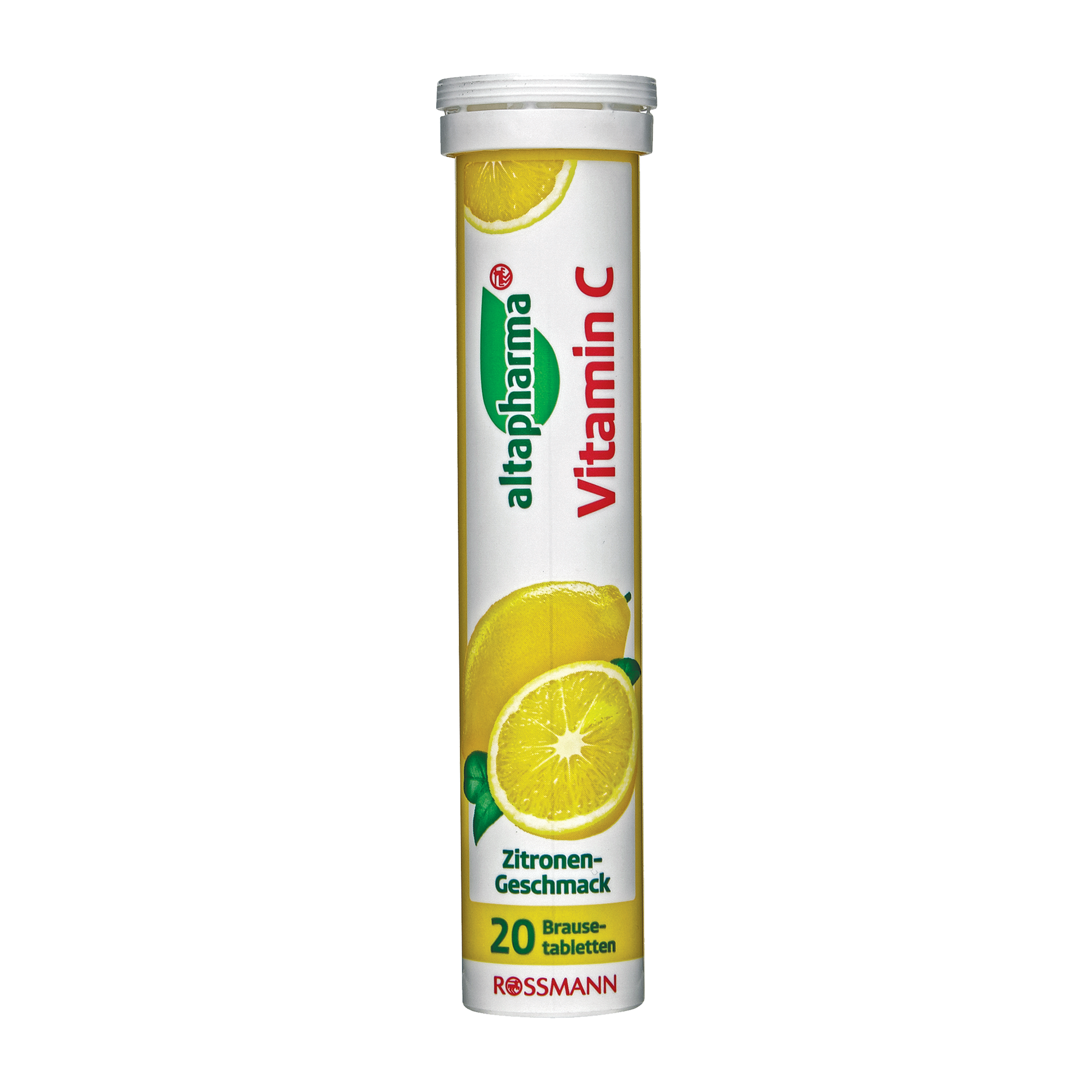 Šumivé tablety s vitaminem C, citron, doplněk stravy