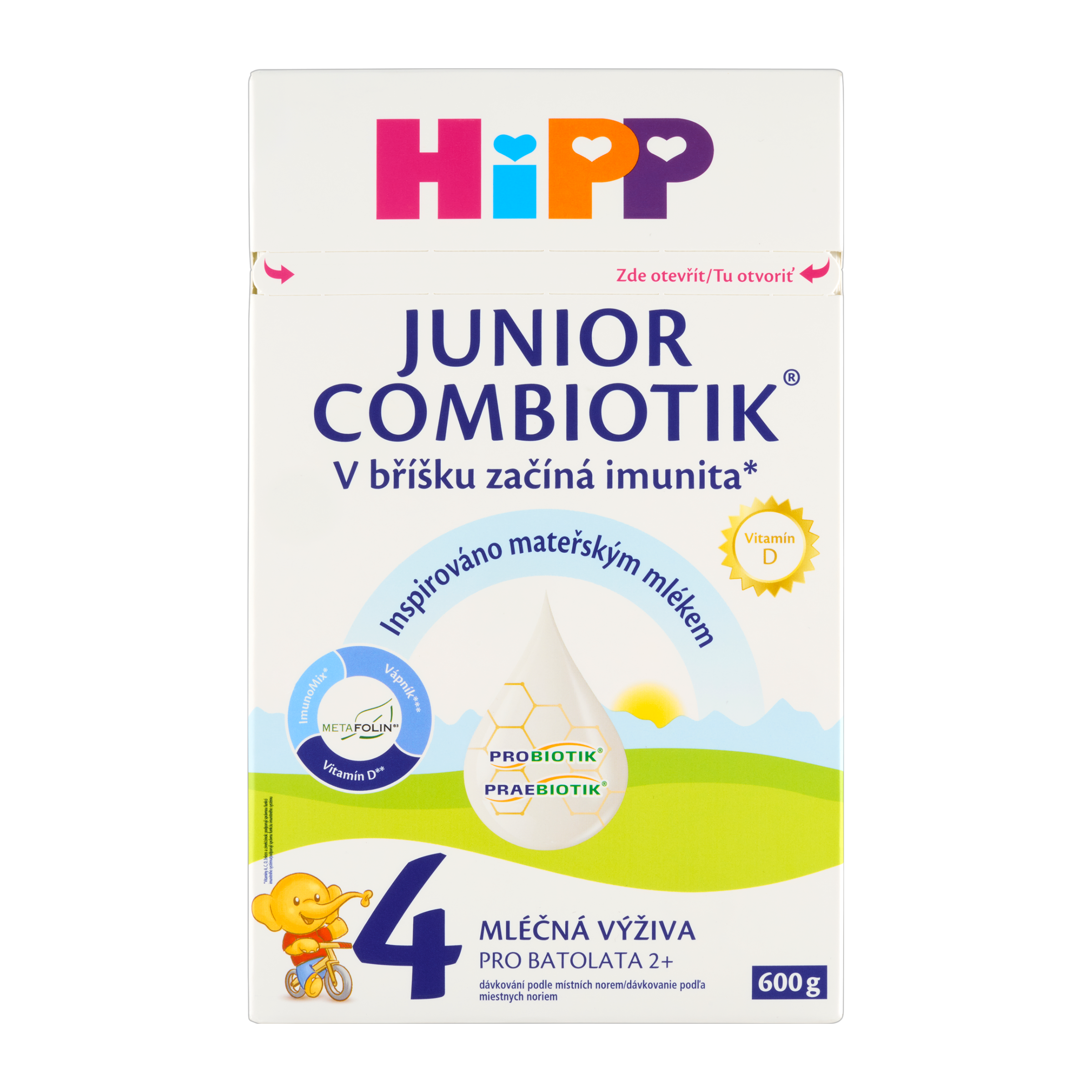 HiPP Batolecí mléko Junior Combiotik 4, 2+