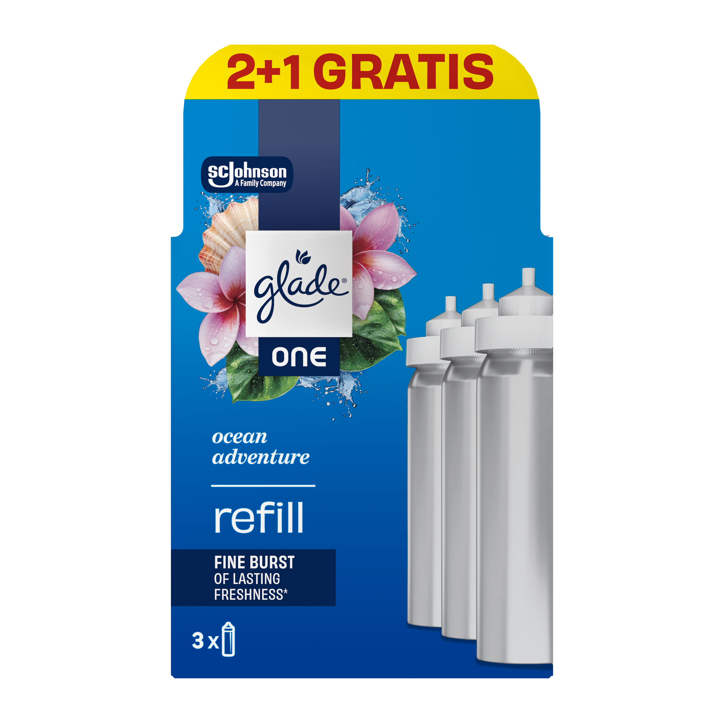 Náhradní náplň do osvěžovače vzduchu Ocean adventure 3x10 ml